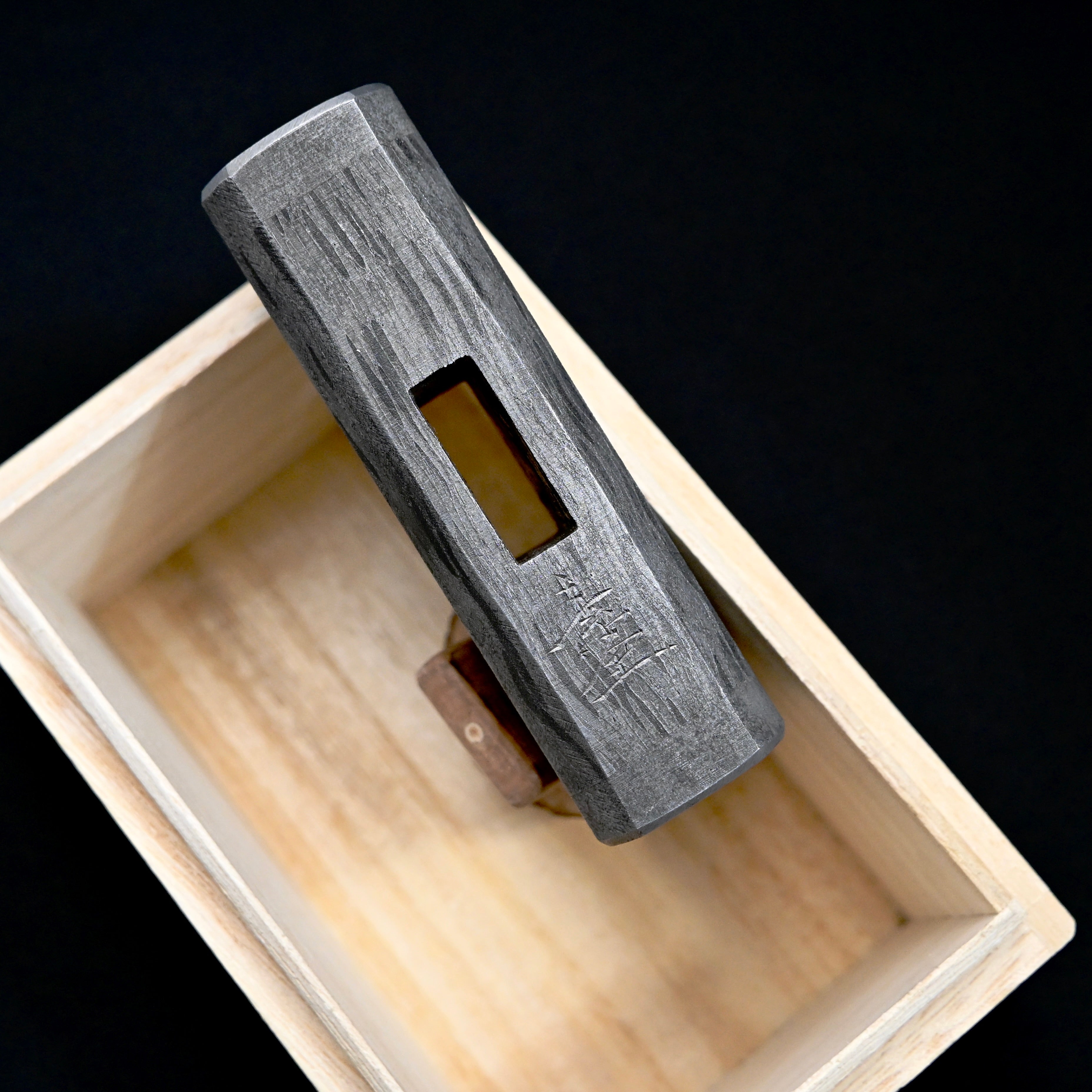 Sozen Square Hammers Damascus finish with Oak Handle 素全 四角玄翁 ダマスカス鋼 莫愁前路無知己
