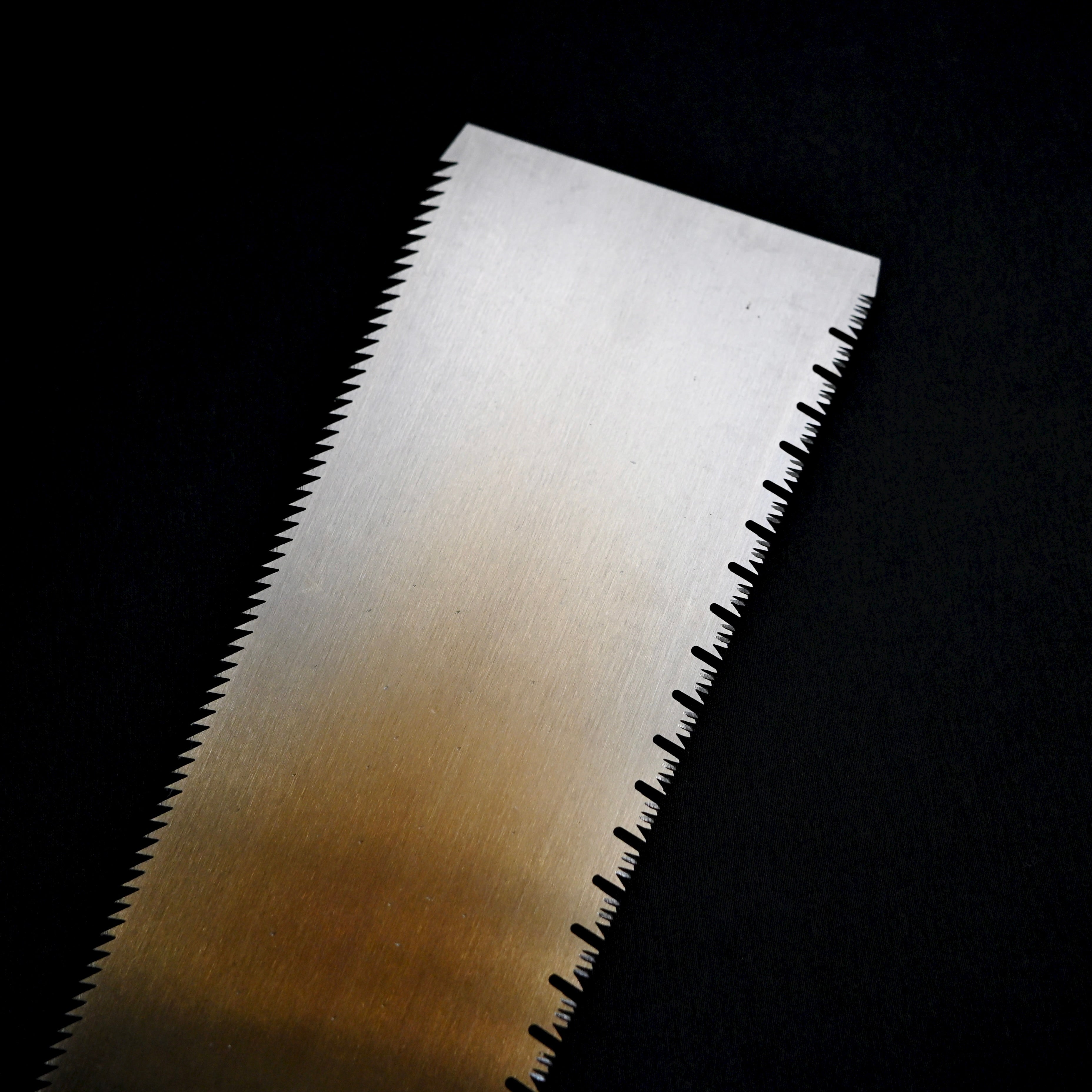 #246 Nagakatsu Double Edge Saw Eddy Type Handles set by Kurashige For Soft Wood 長勝鋸 渦巻き柄 両刃鋸 210mm 針葉用