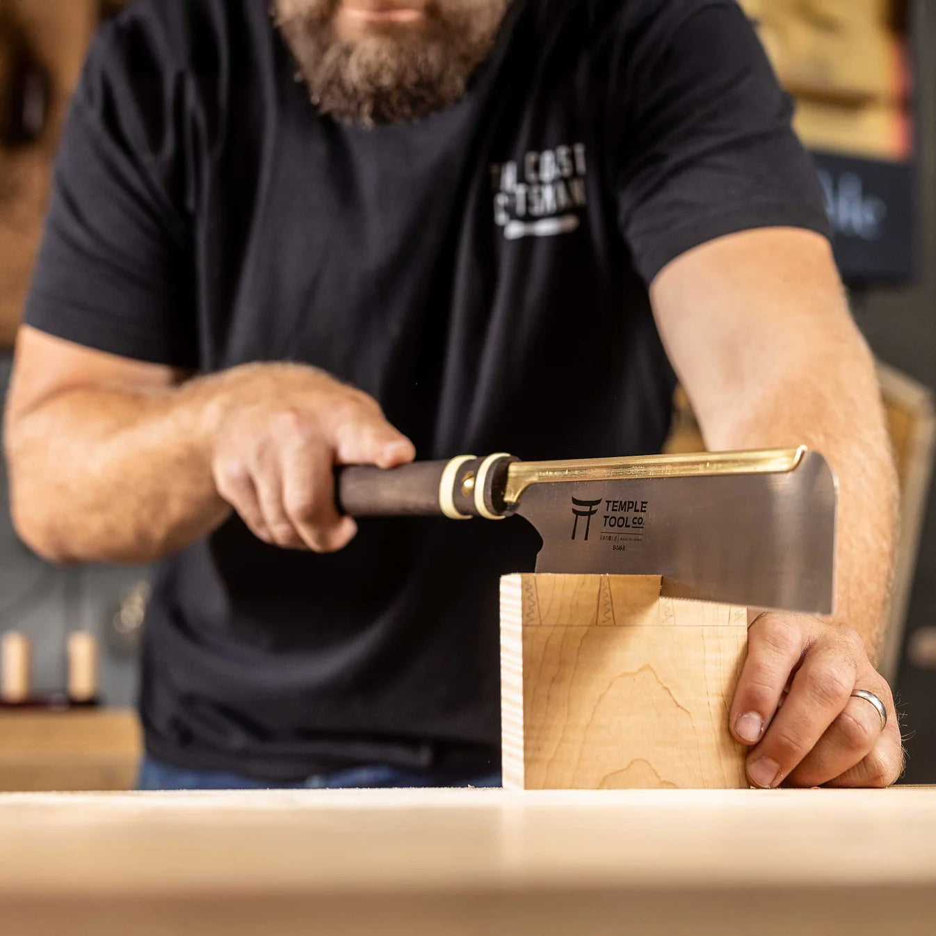 Temple Tool Japanese Dozuki Pull Saw Fine Rip-Cut 240mm テンプルツール 導突鋸 縦挽 240mm