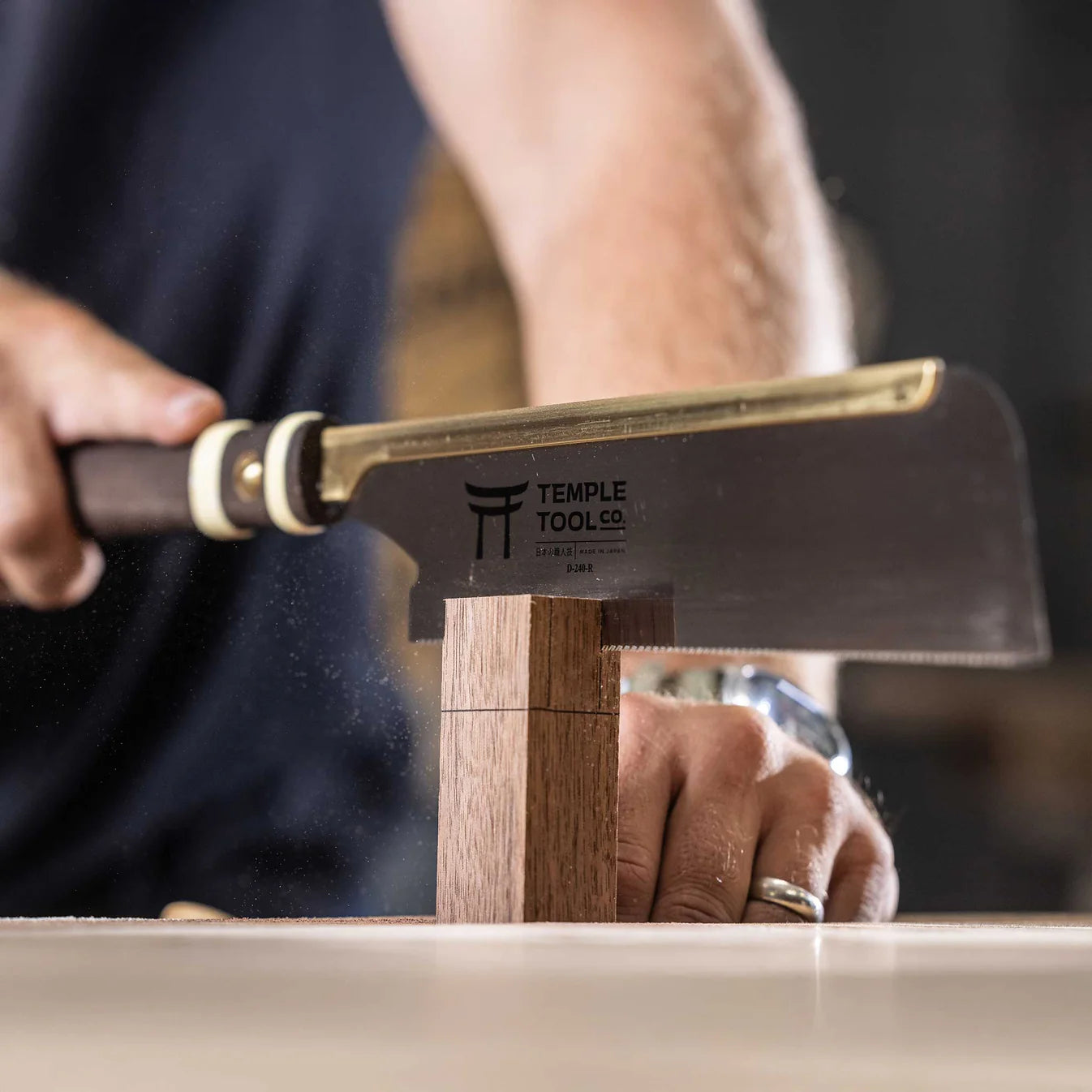 Temple Tool Japanese Dozuki Pull Saw Fine Rip-Cut 240mm テンプルツール 導突鋸 縦挽 240mm