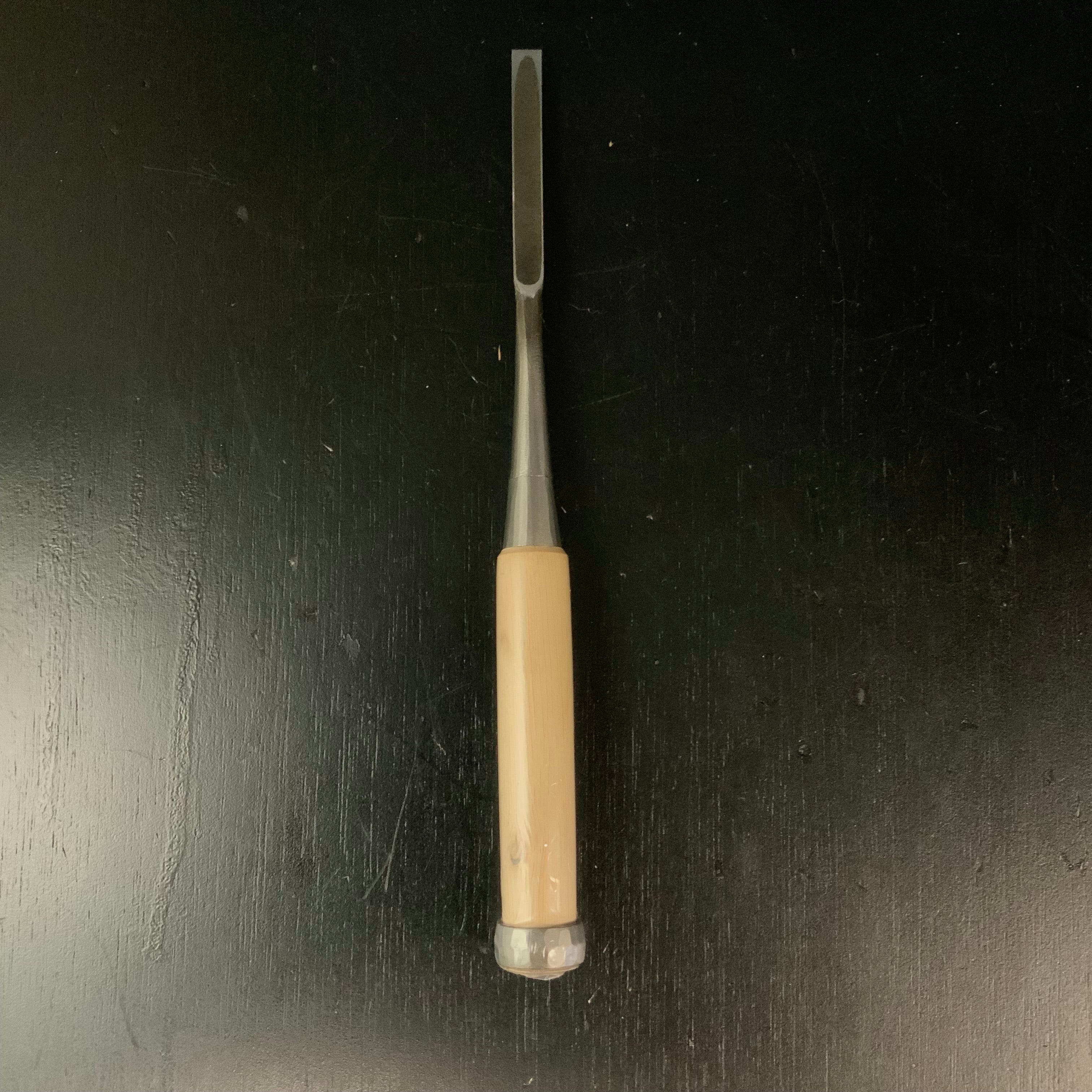 Tasai Special Medium Timber chisels with Japanese white oak 田斎作 中叩き鑿 白樫柄 9mm Chutatakinomi