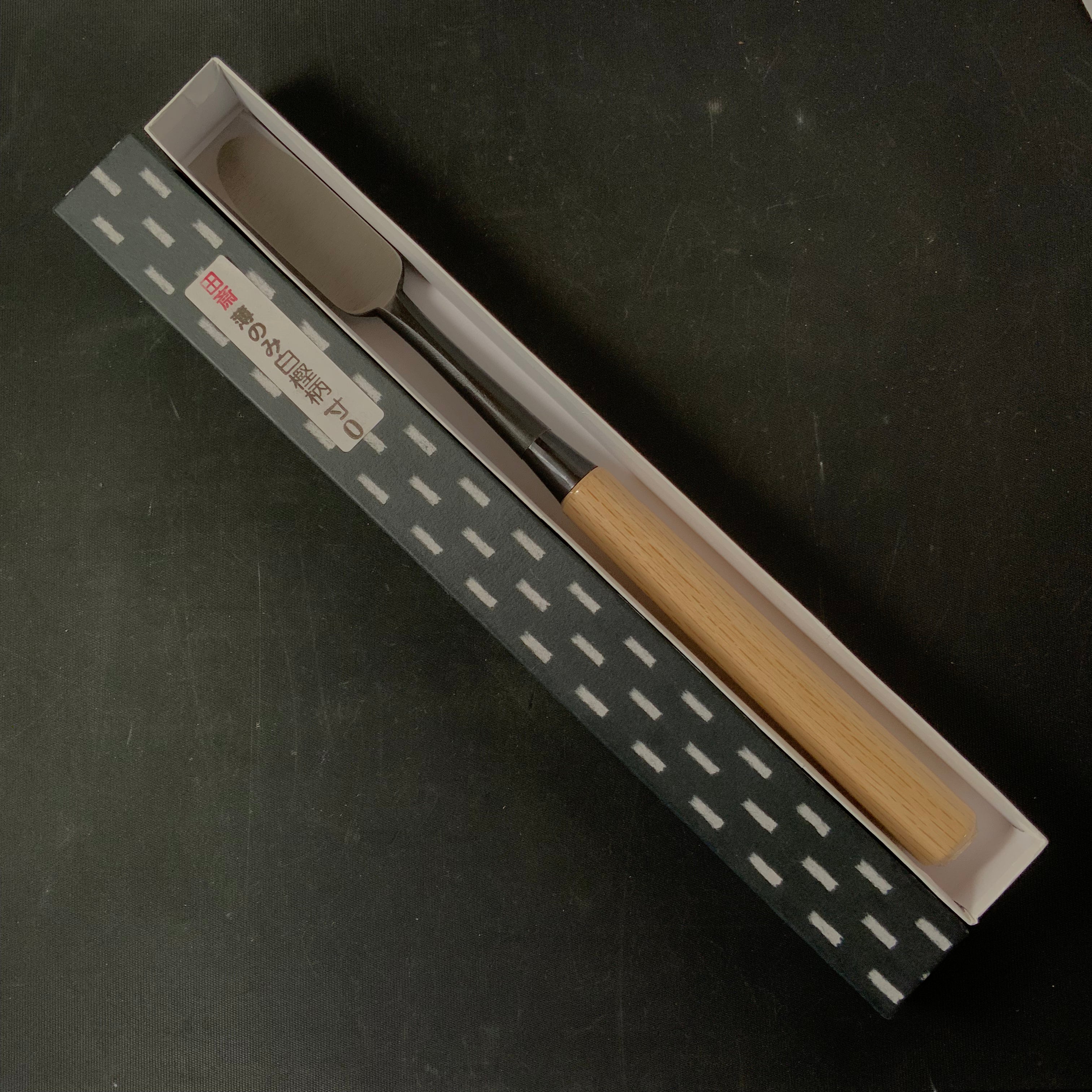 Tasai Paring chisels (Usunomi) with blue steel 田斎作 薄鑿 30mm