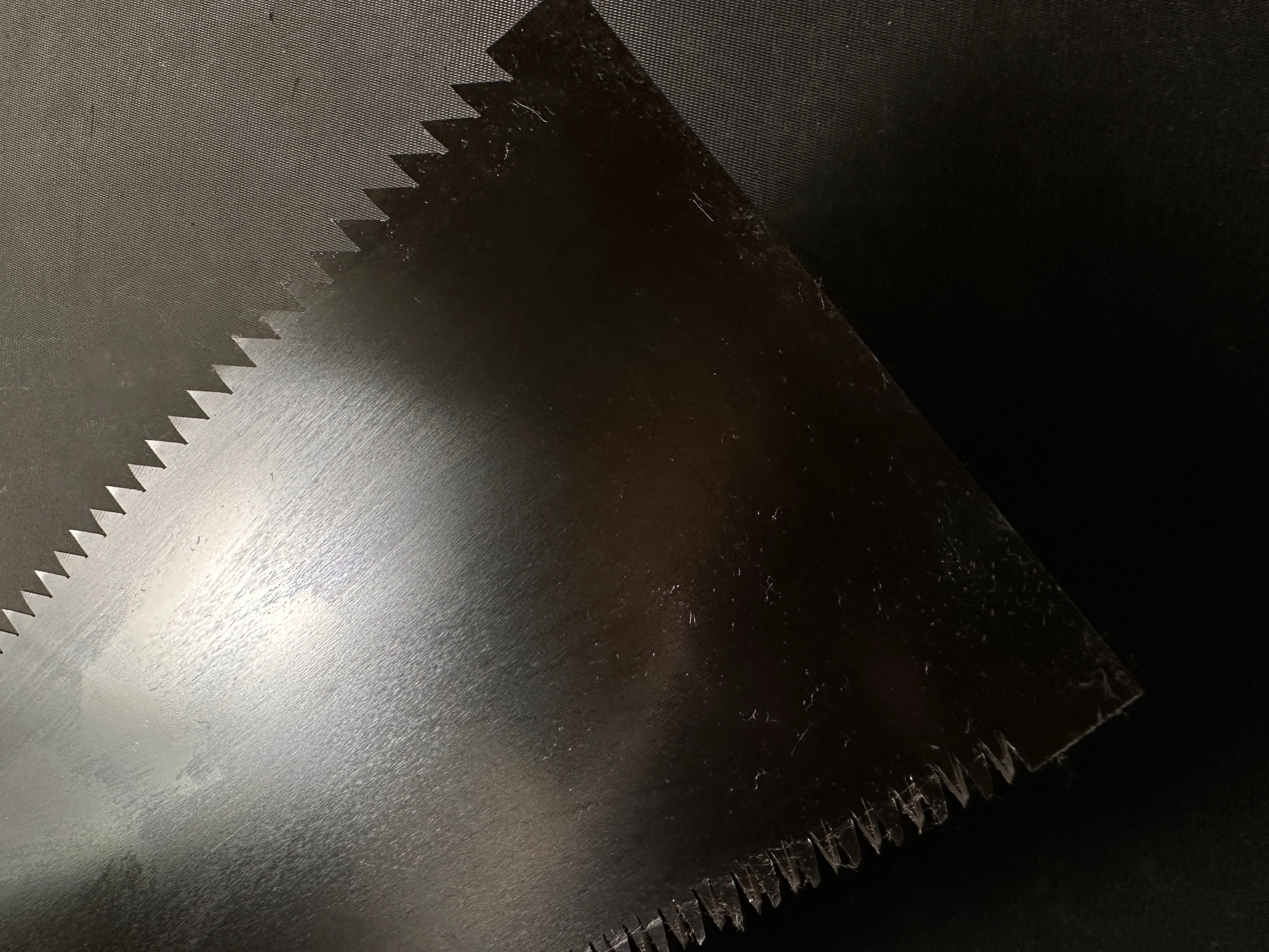 #R16 Ready to use! Old stock Double Edge (Genzo) Saw with Eddy Type Handles set by Kurashige 直ぐ使い 倉重栄助 目立 渦巻き柄 両刃鋸 300mm