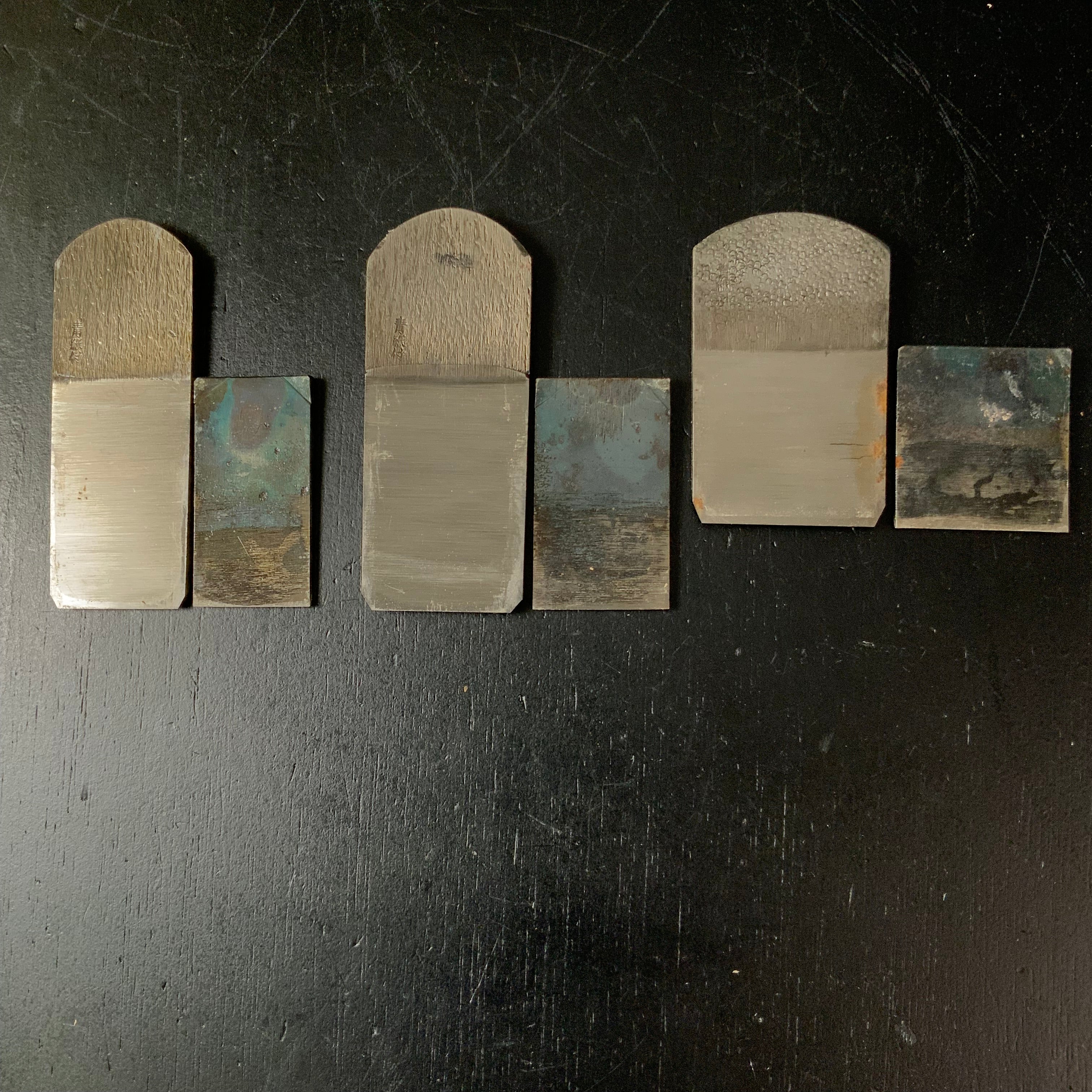 Old stock Mini Flat Plane with Blue Steel 掘出し物 廣重 豆平鉋 青紙鋼 36mm/42mm/48mm