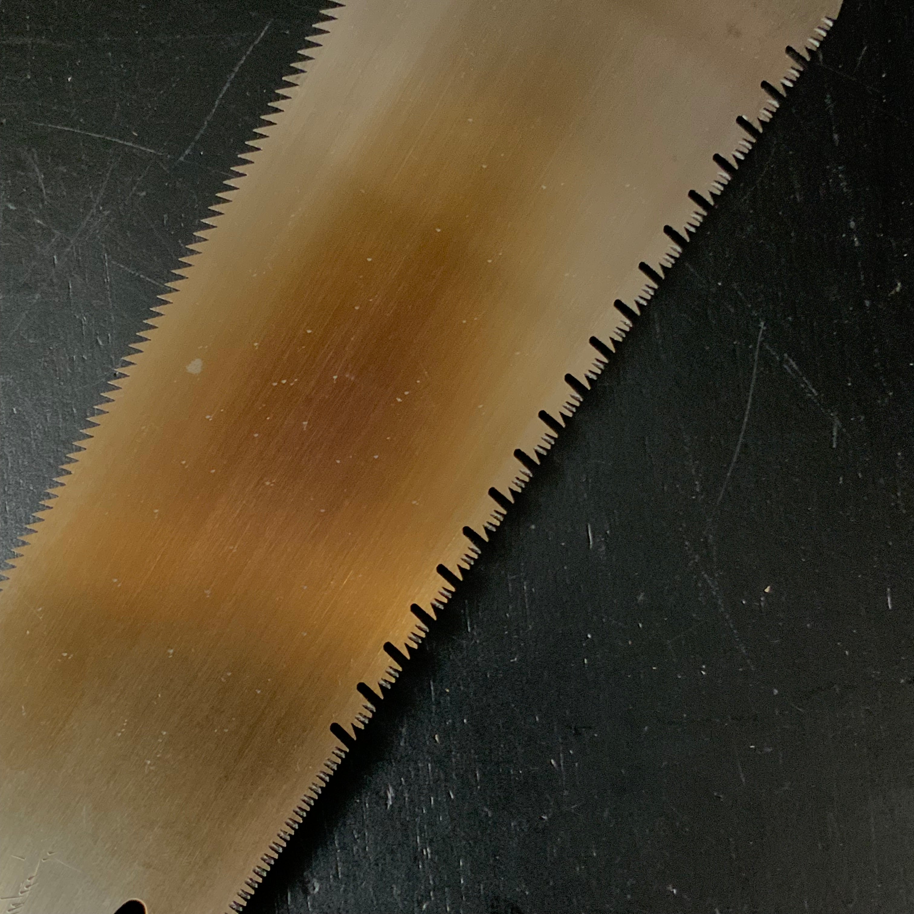 #204 Nagakatsu Double Edge Saw Eddy Type Handles set by Kurashige For Soft Wood 長勝鋸 渦巻き柄 両刃鋸 220mm