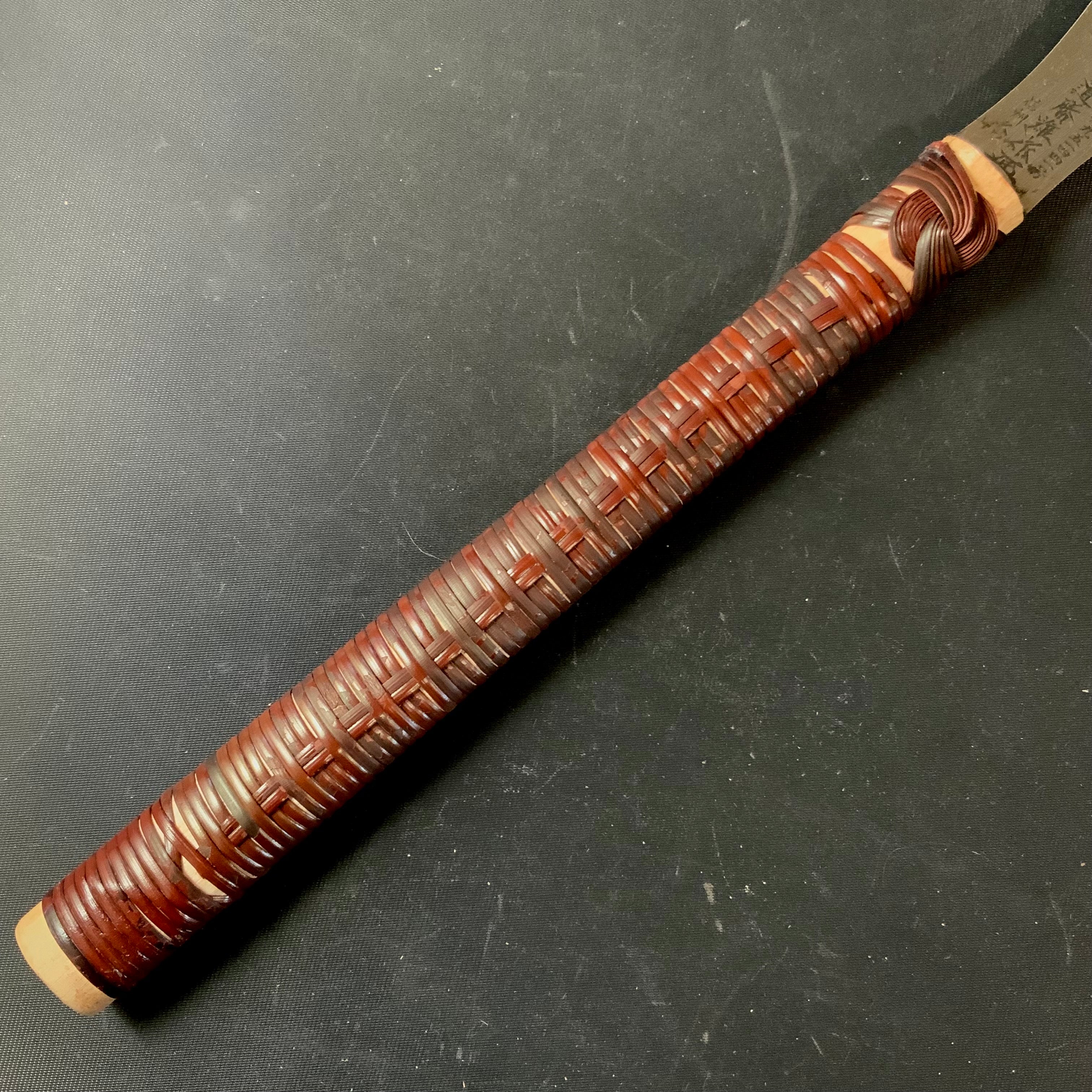 #100 Nagakatsu Double Edge Saw with Eddy Type Handles set by Kurashige 長勝鋸 渦巻き柄 両刃鋸 225mm