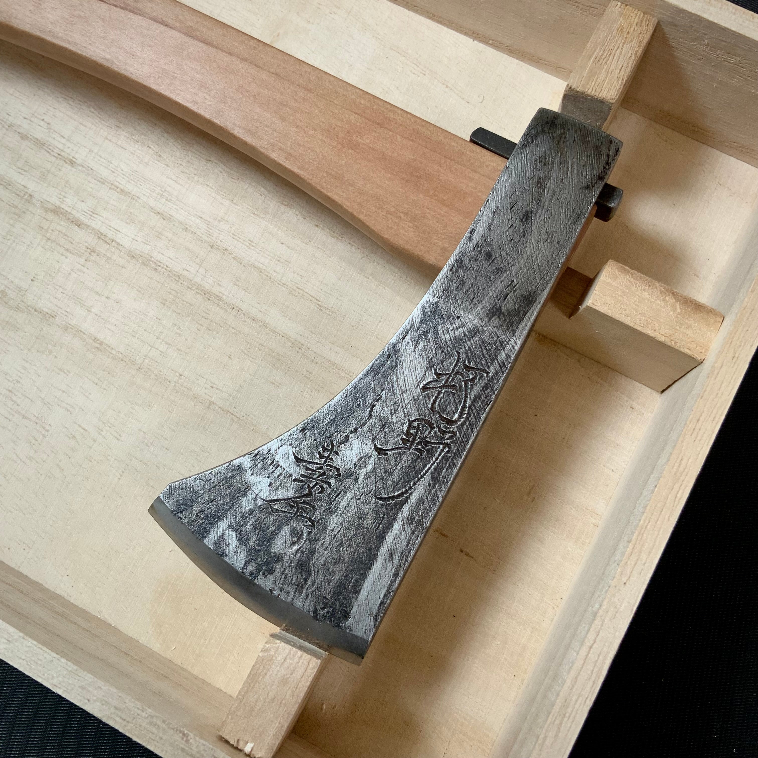 『KUDARANO』 Sozen Japanese Carpenter's Axe 『朽野』 素全作 小型鉞 木割り斧 Masakari