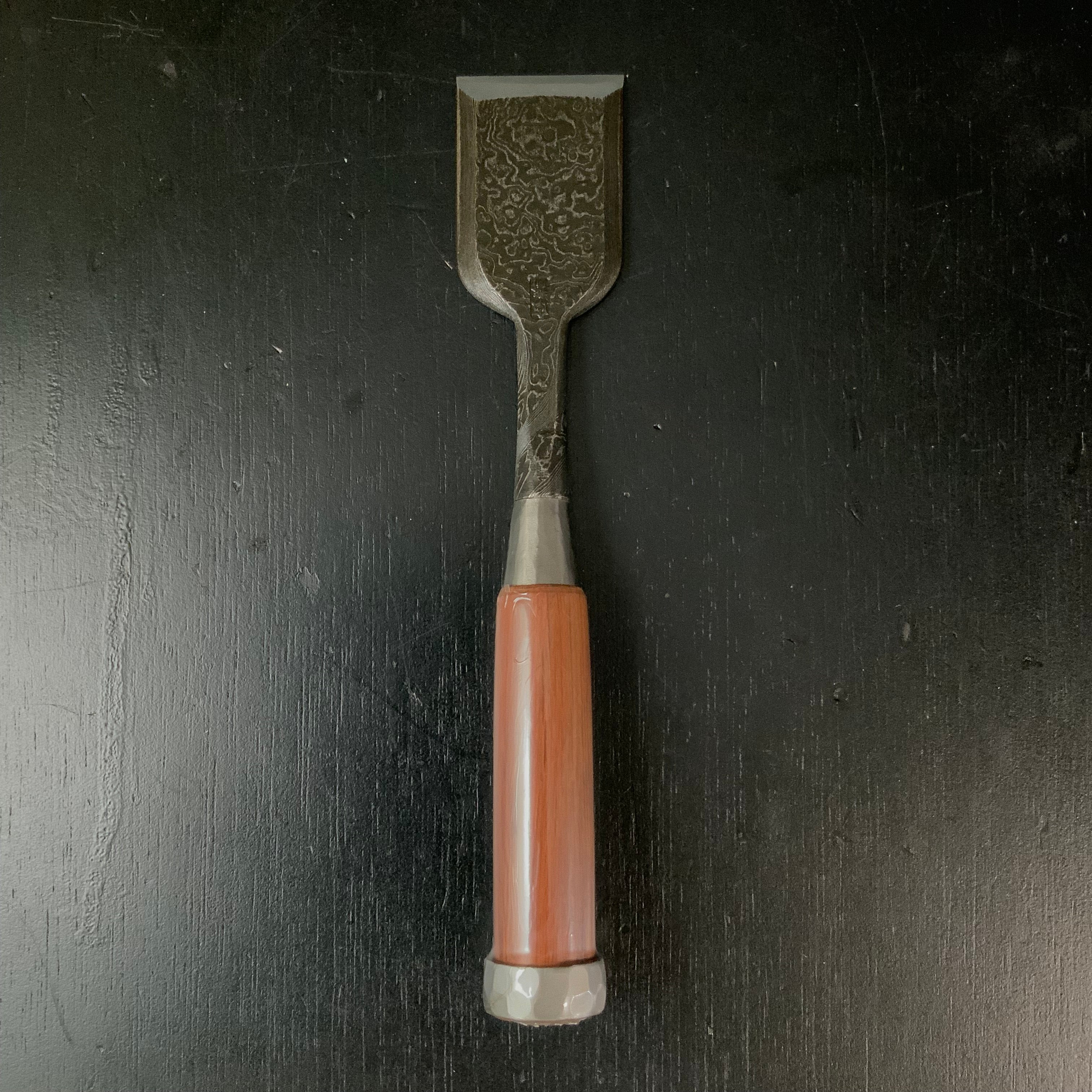 Tasai Mokume Special Bench chisels Red oak handle Double Ura 田斎作 木目 追入鑿 二つ裏 赤樫柄 36,42mm