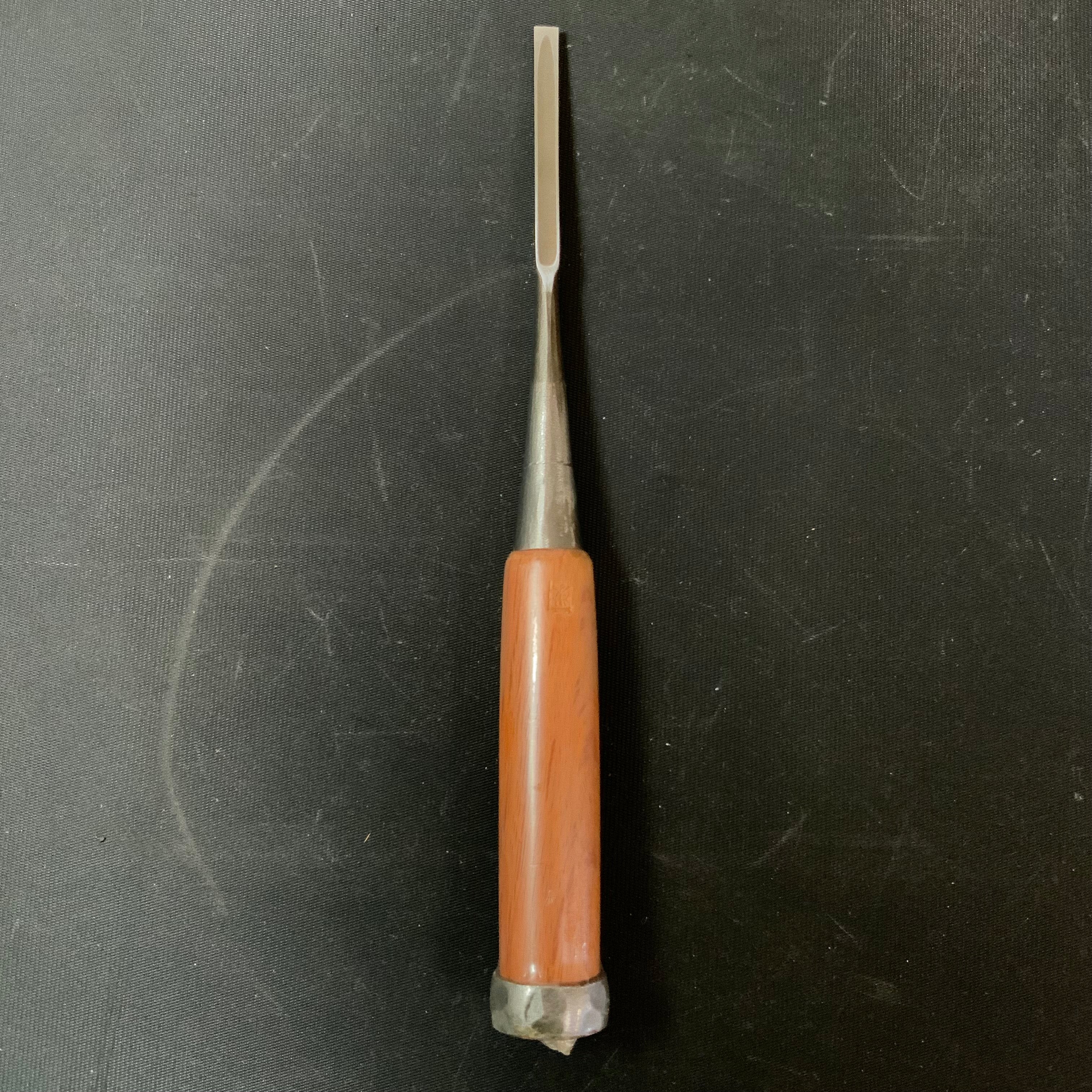 Tasai Dovetail Paring chisels (Oirenomi) with blue steel 掘出し物 田斎作 鎬追入鑿 6mm