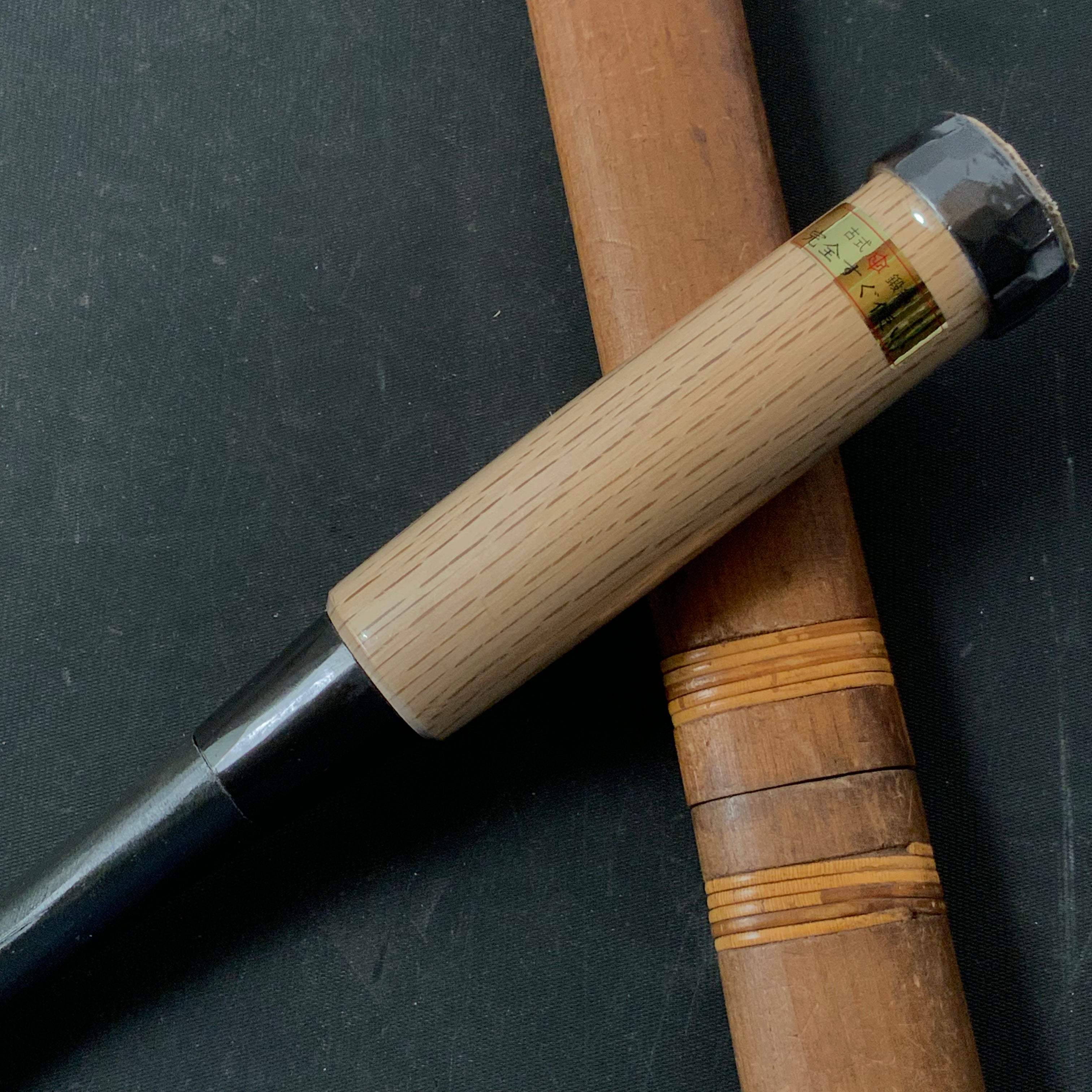Tasai Timber chisels (Tatakinomi) with blue steel 田斎 黒仕上げ 叩鑿 42mm