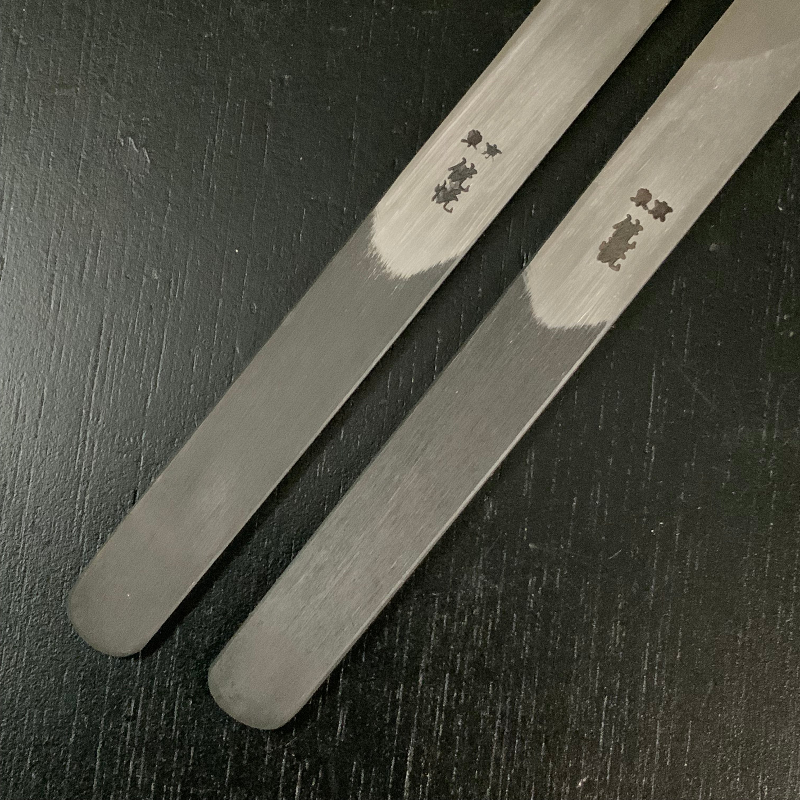 Kouetsu Marking knives(Iccho Shirabiki) Right&left hand by Sakamitsu 侊悦 二代坂光作 一丁白引 右&左 15mm
