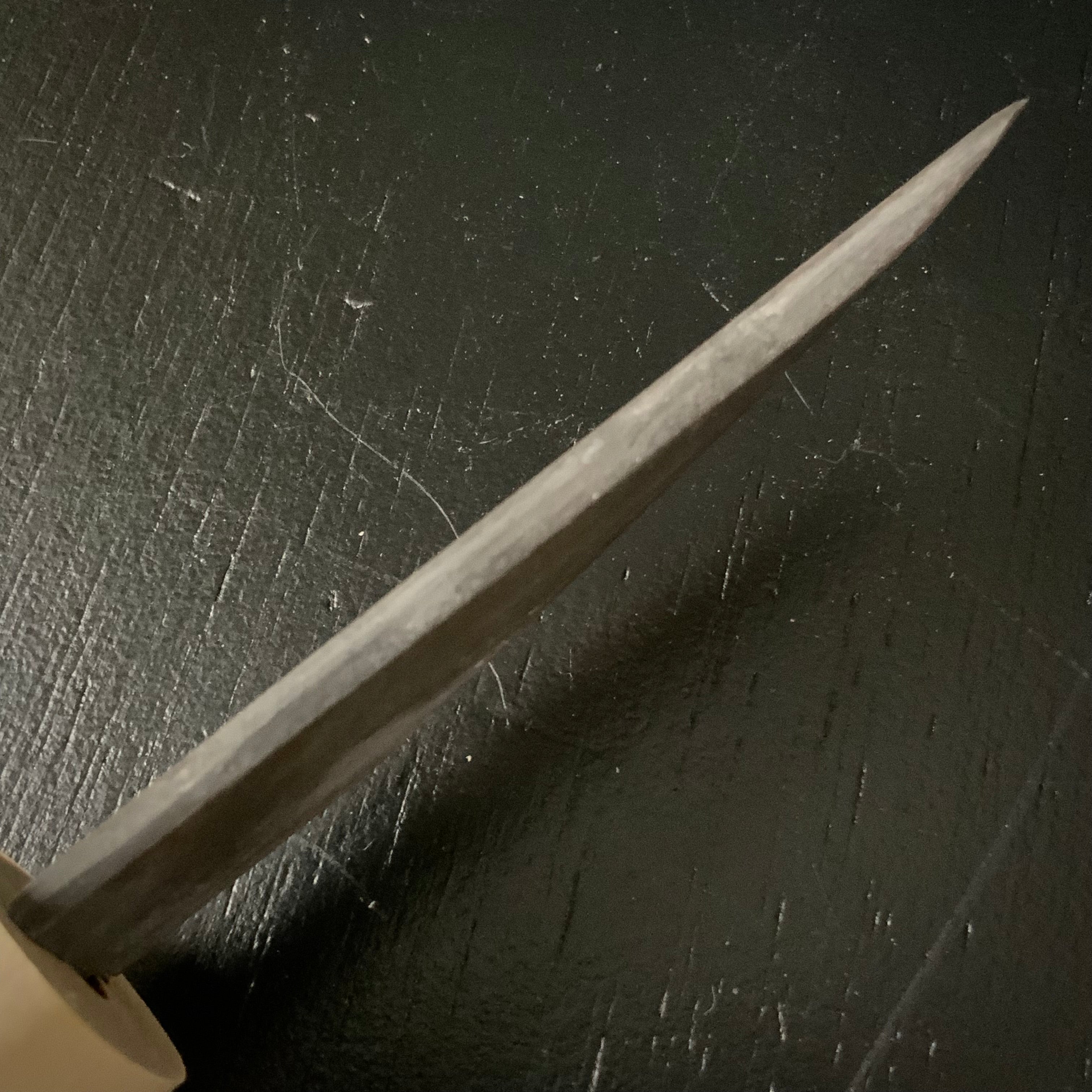 Baishinshi Kunimitsu Kokatana kiridashi type 梅心子圀光 手工小刀 極上 鞘付き 76mm