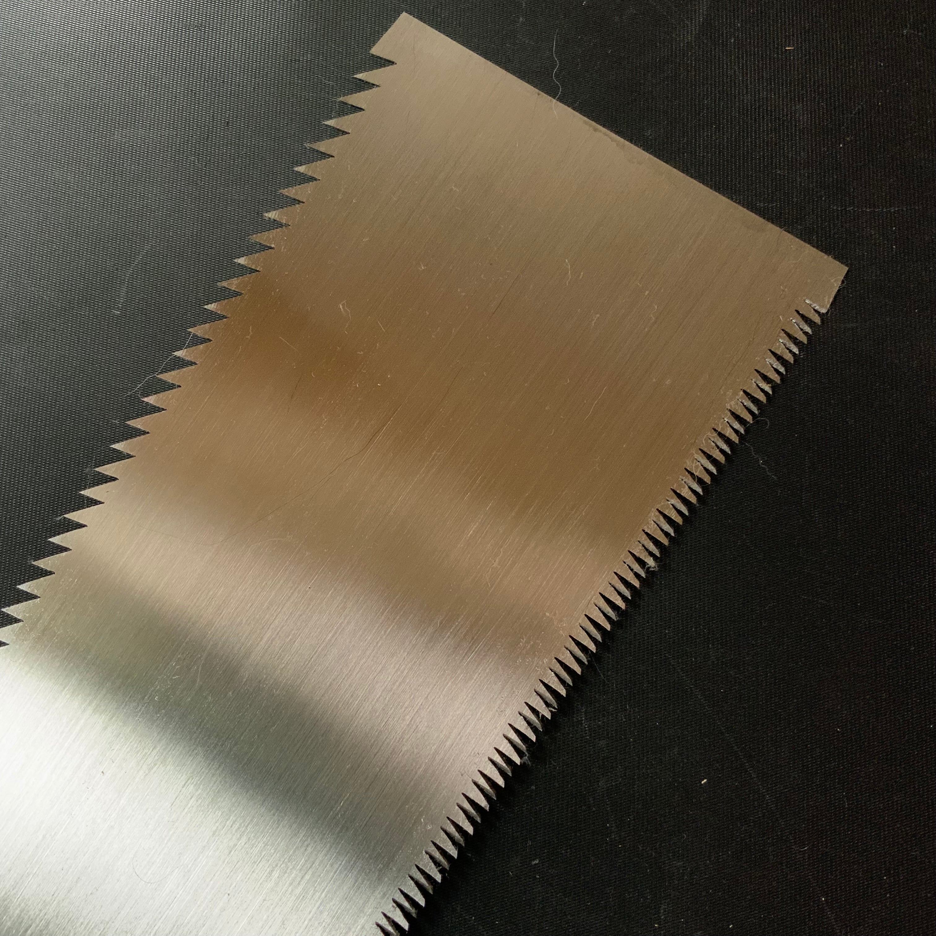 #R47 Ready to use! Old stock Double Edge Saw with Eddy Type Handles set by Kurashige 直ぐ使い 倉重栄助 目立 渦巻き柄 両刃鋸 300mm