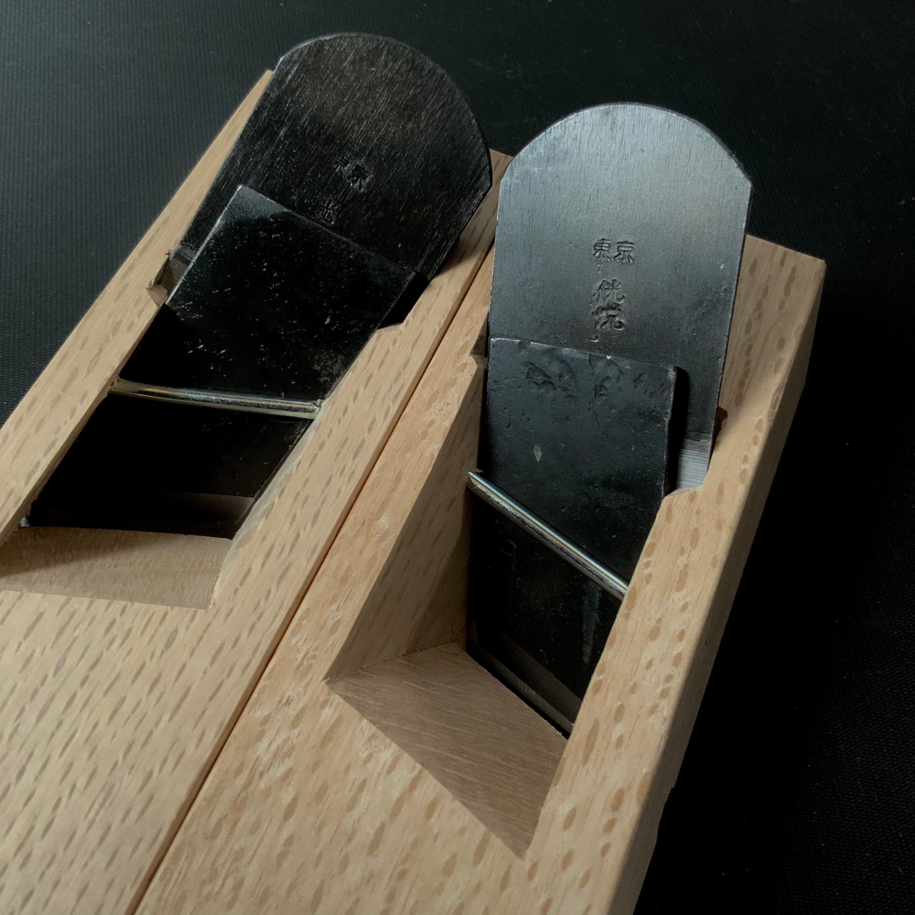 Kouetsu Special Rabbet Plane right and left By Komori 小森作 侊悦 蟻際鉋 左右