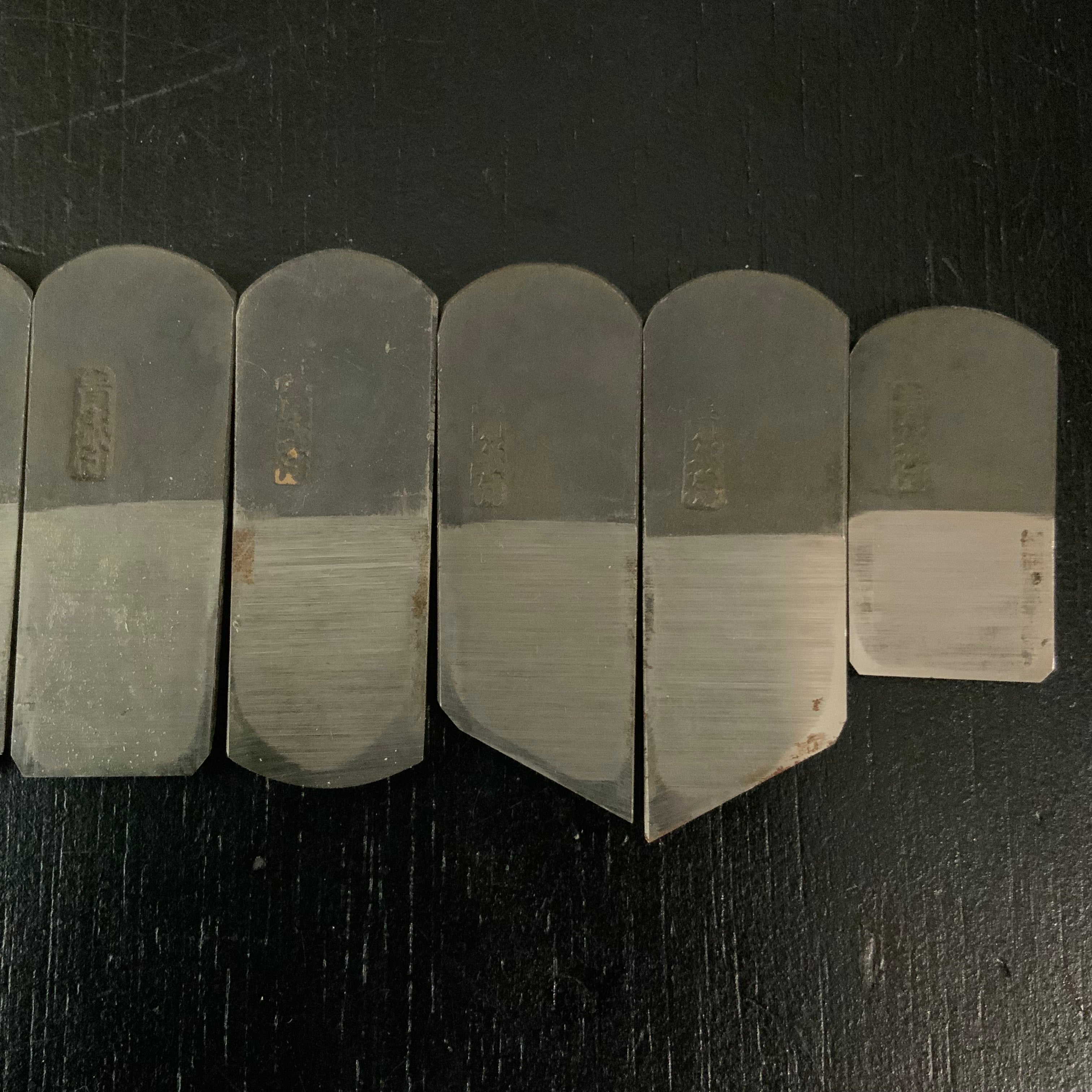 Old stock Mini Plane set (x10 planes) with Blue steel by Seikichi Sekikawa 掘出し物 関川誠吉作 細工組鉋 18mm