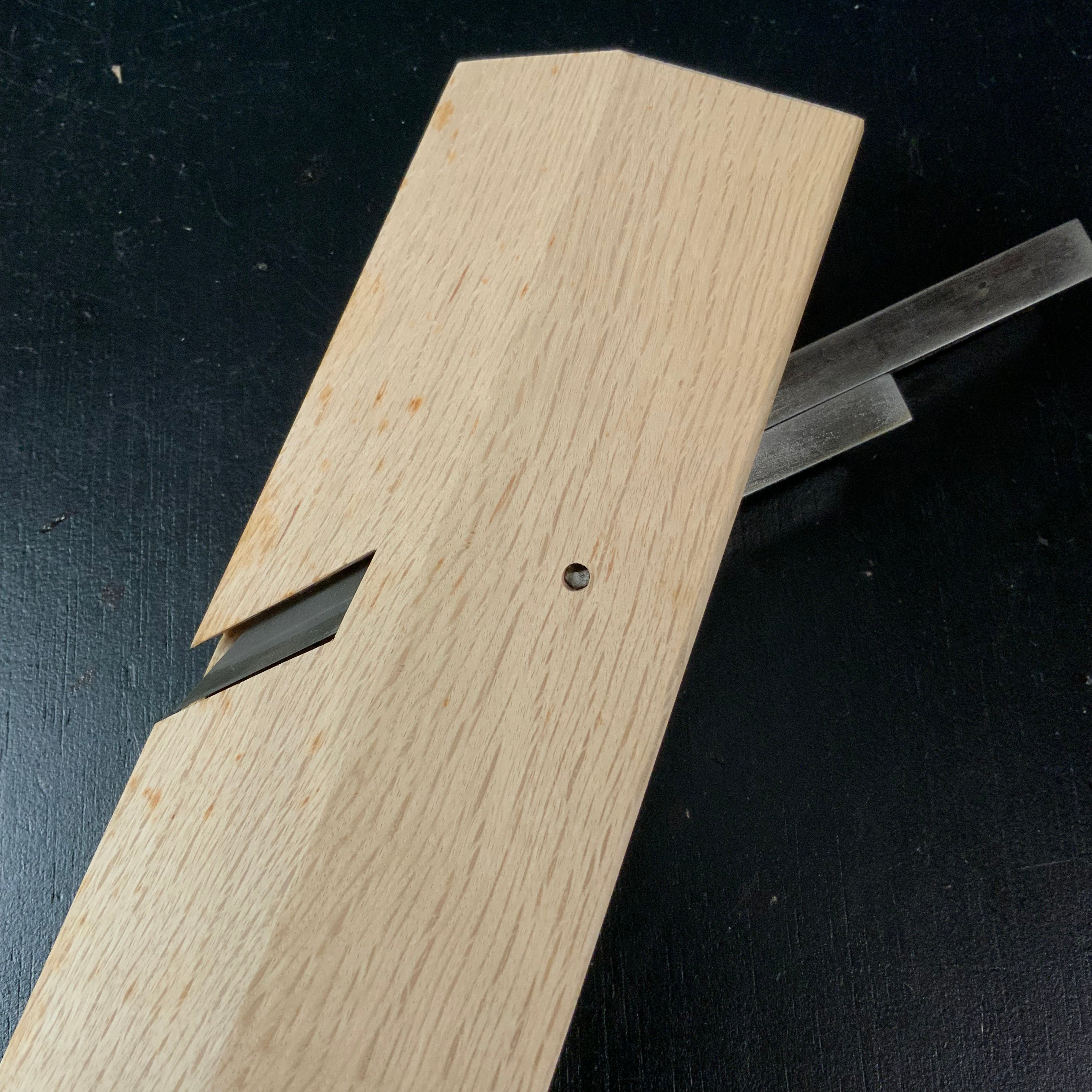 Old stock Kunikei Side Rabbet Planes Set with blue steel 掘出し物 国慶 合脇取鉋 左右 Aiwakitori kanna