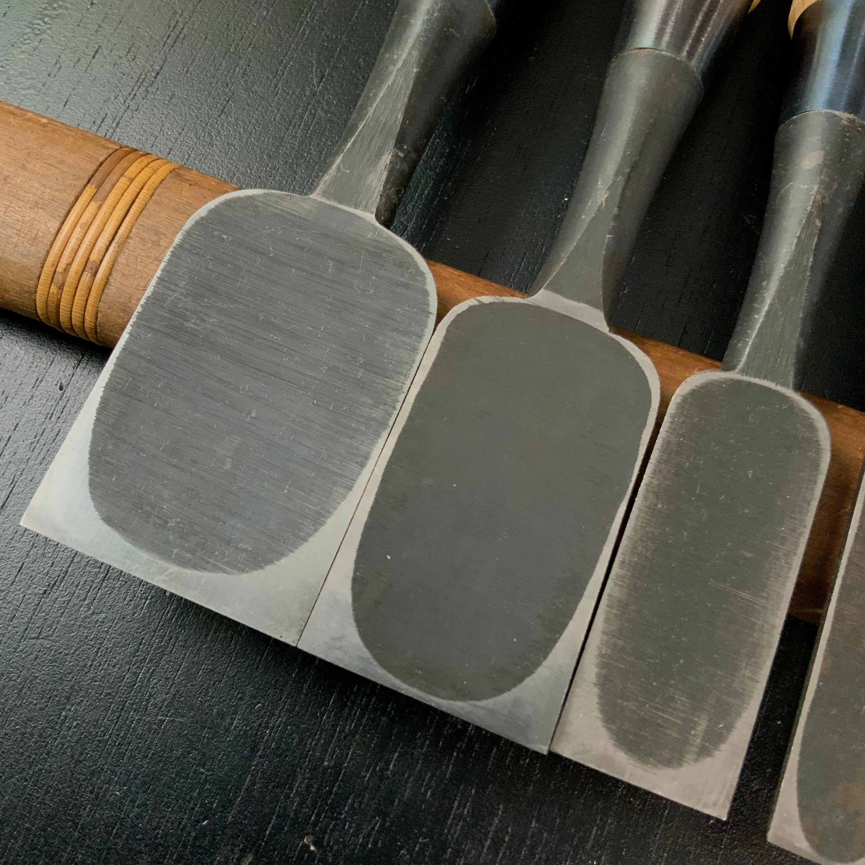 Ioroi Bench chisels White Steel (Oirenomi) 五百蔵作 追入鑿