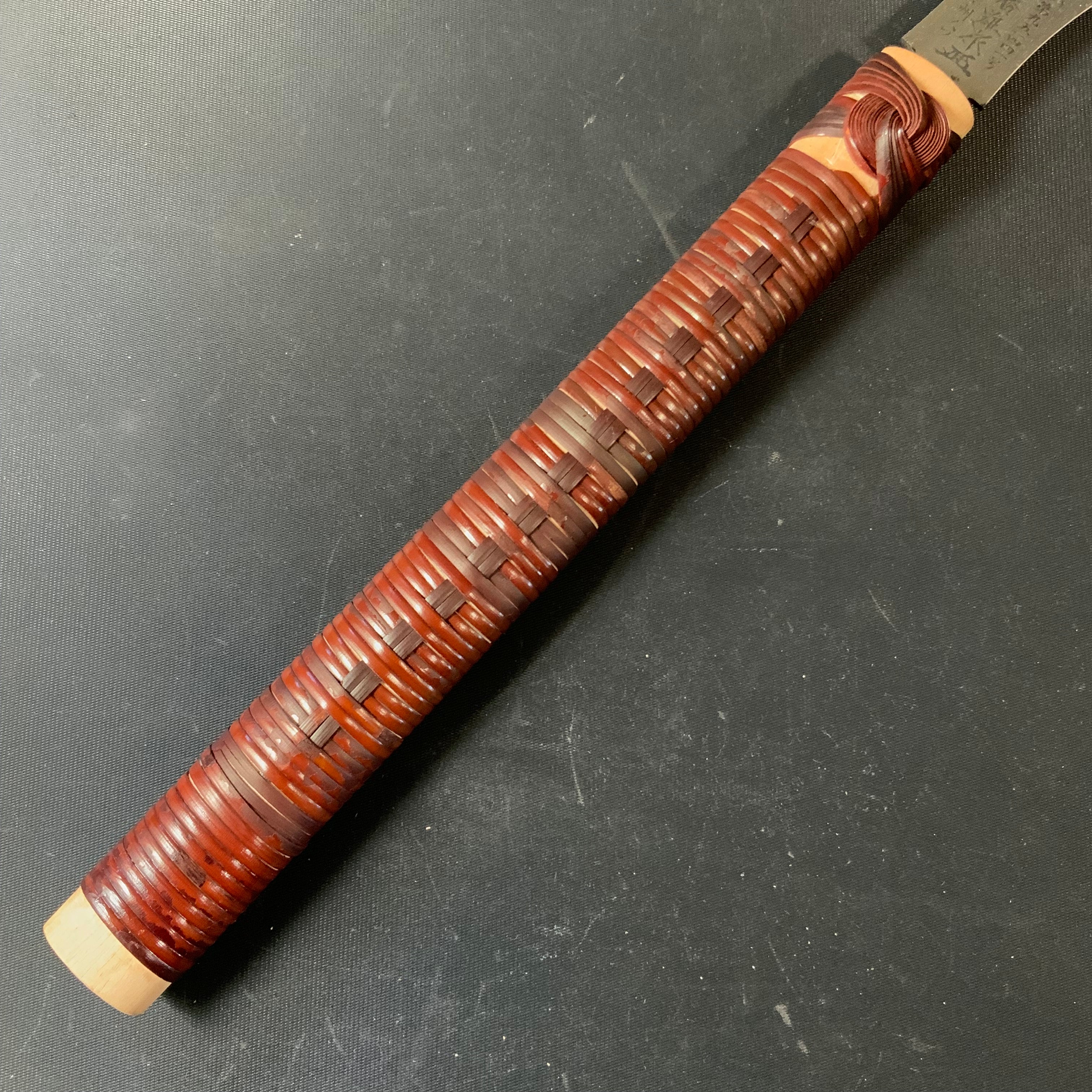 #101 Nagakatsu Double Edge Saw with Eddy Type Handles set by Kurashige 長勝鋸 渦巻き柄 両刃鋸 225mm