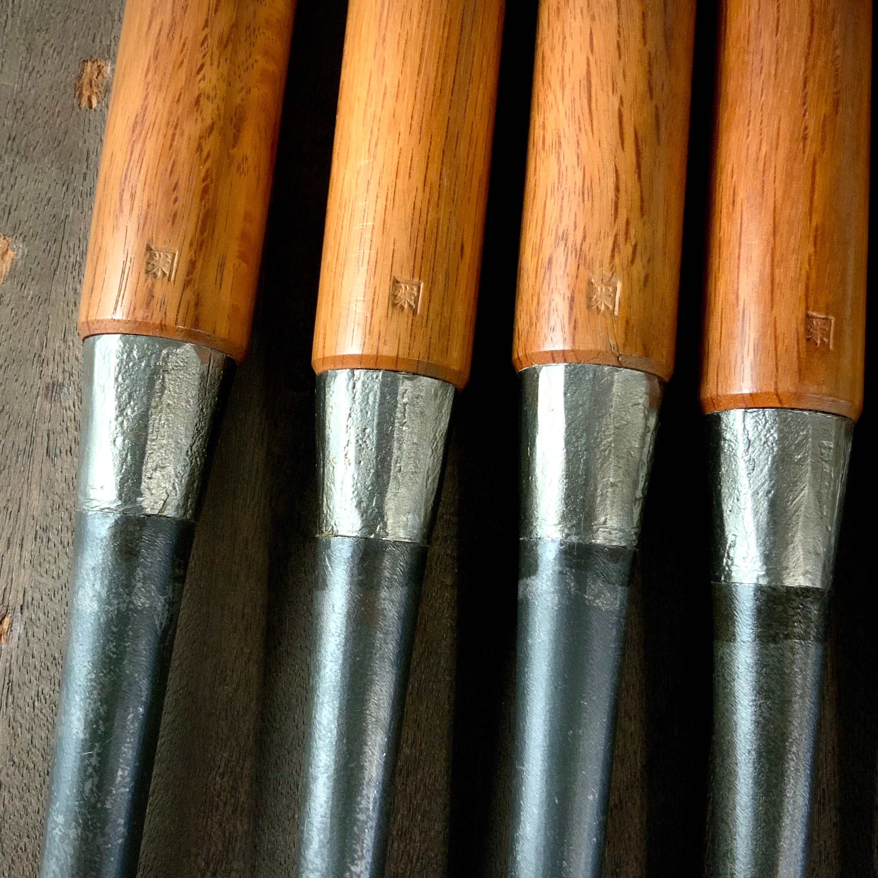 Kunikei Old stock #3 Slick Chisels by Ikeda Yoshiro (Ootsuki-nomi, Hontsuki-Nomi) 掘出し物 池田慶郎氏 三代目国慶作 本突き鑿