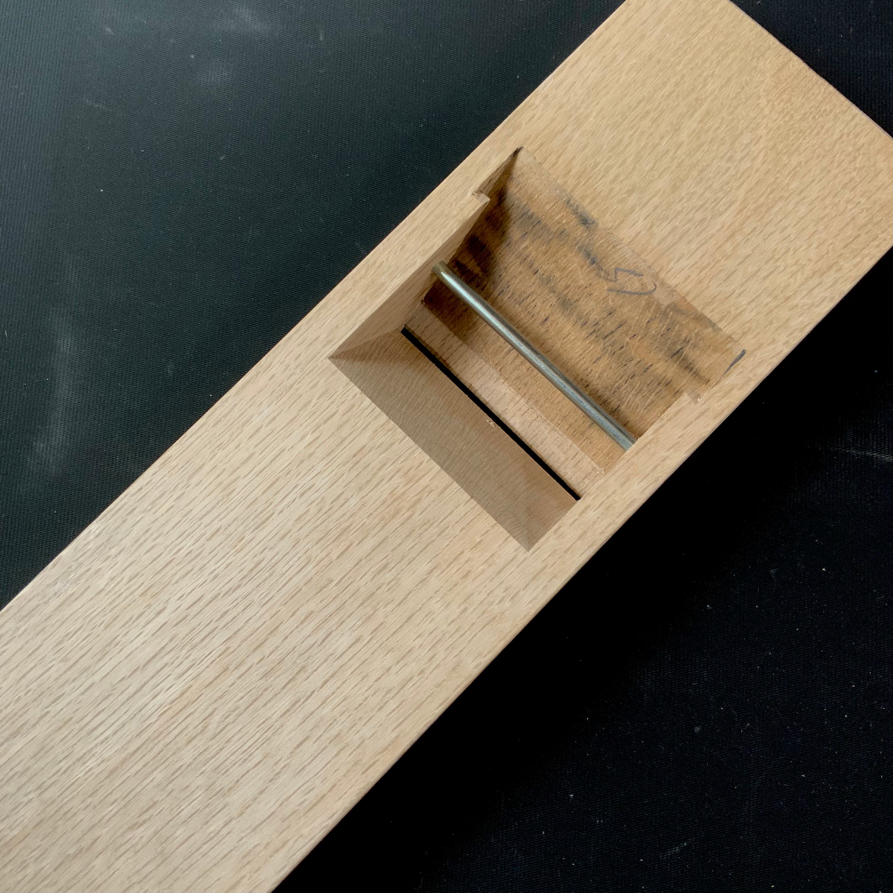 Teruhide Yabane Black Smoothing Plane (Kanna) by Ishido 日本橋木屋銘入 10代目石堂輝秀 黒矢羽仕上げ鉋 70mm