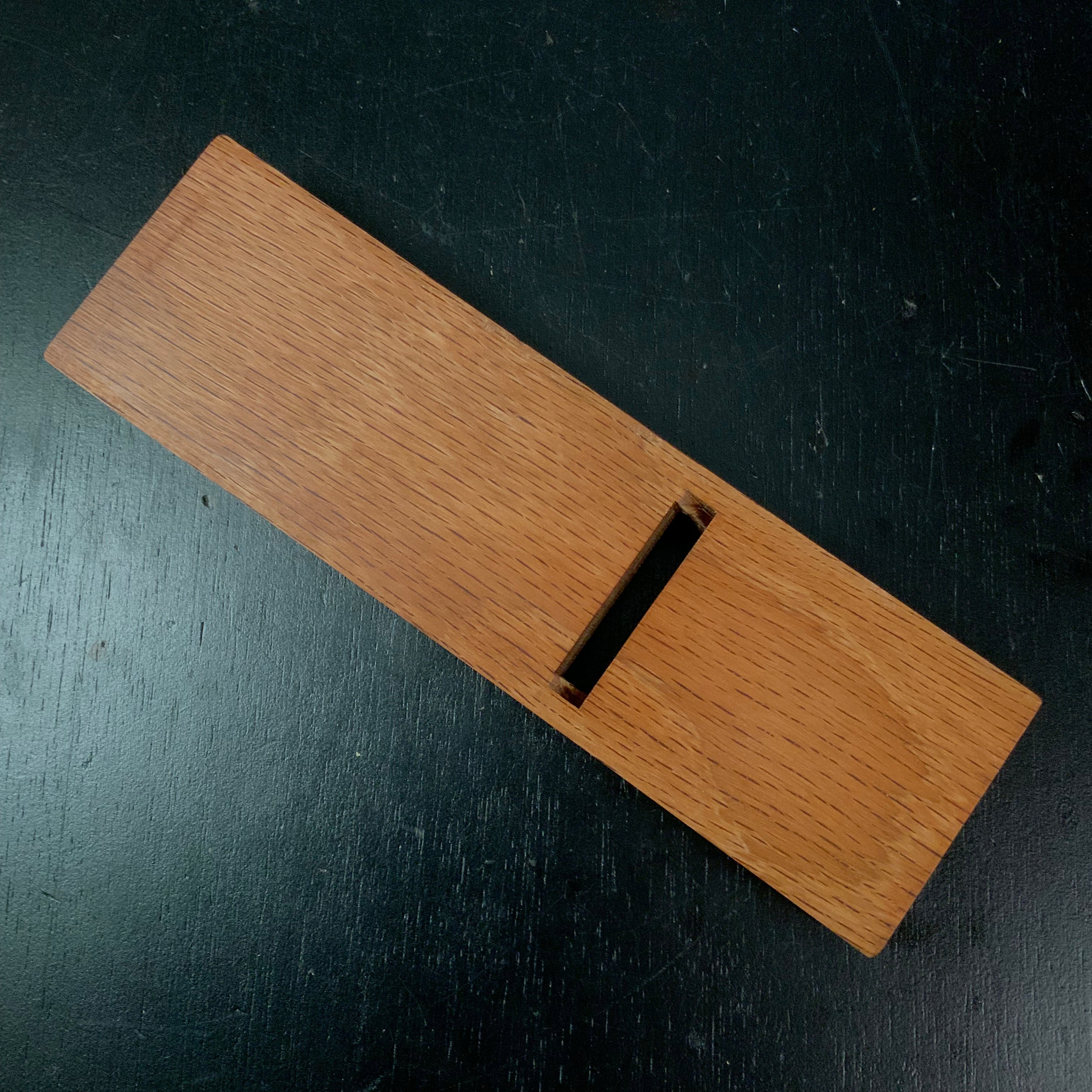 ♯2 Tsunesaburo MIKI Small Plane(Kanna) with powder metallurgy HSS steel Red Oak Dai 常三郎作 酒壺小鉋 赤樫台 粉末ハイス鋼 50mm