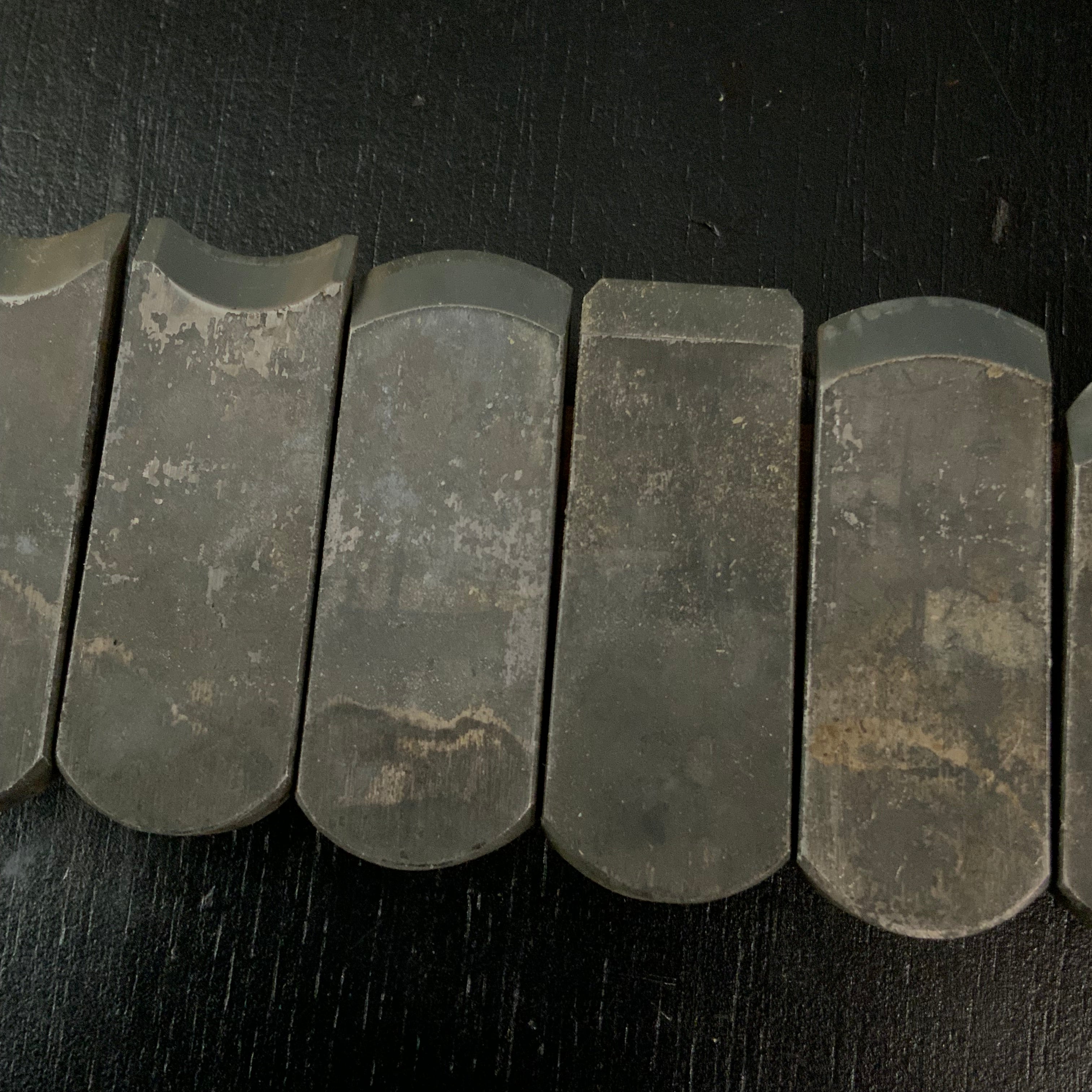 Old stock Mini Plane set (x10 planes) with Blue steel by Seikichi Sekikawa 掘出し物 関川誠吉作 細工組鉋 18mm