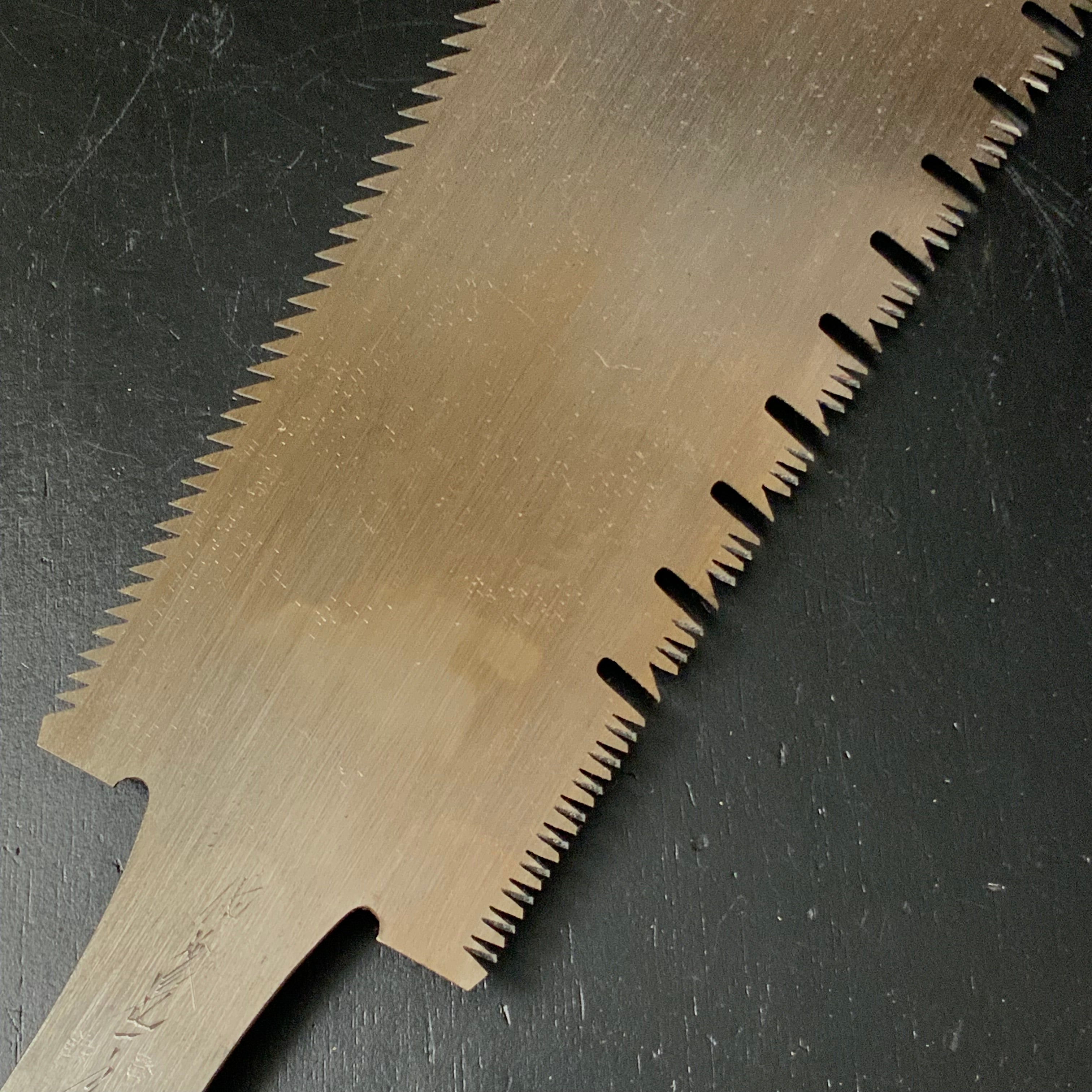 #197 Nagakatsu Double Edge (Ryoba) Saw with Eddy Type Handles For Hrad Wood 長勝鋸 両刃鋸 渦巻き柄 広葉材用 290mm