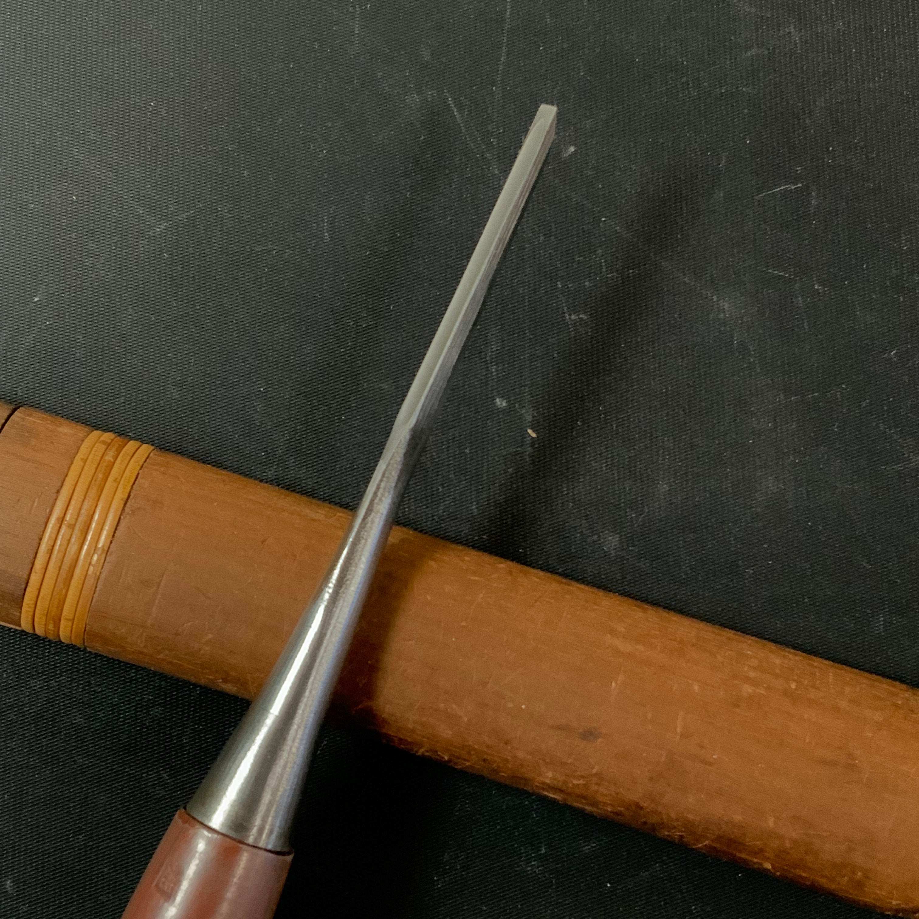 Tasai Bench chisels (Oirenomi) with blue steel 田斎作 磨き仕上 追入鑿 3mm