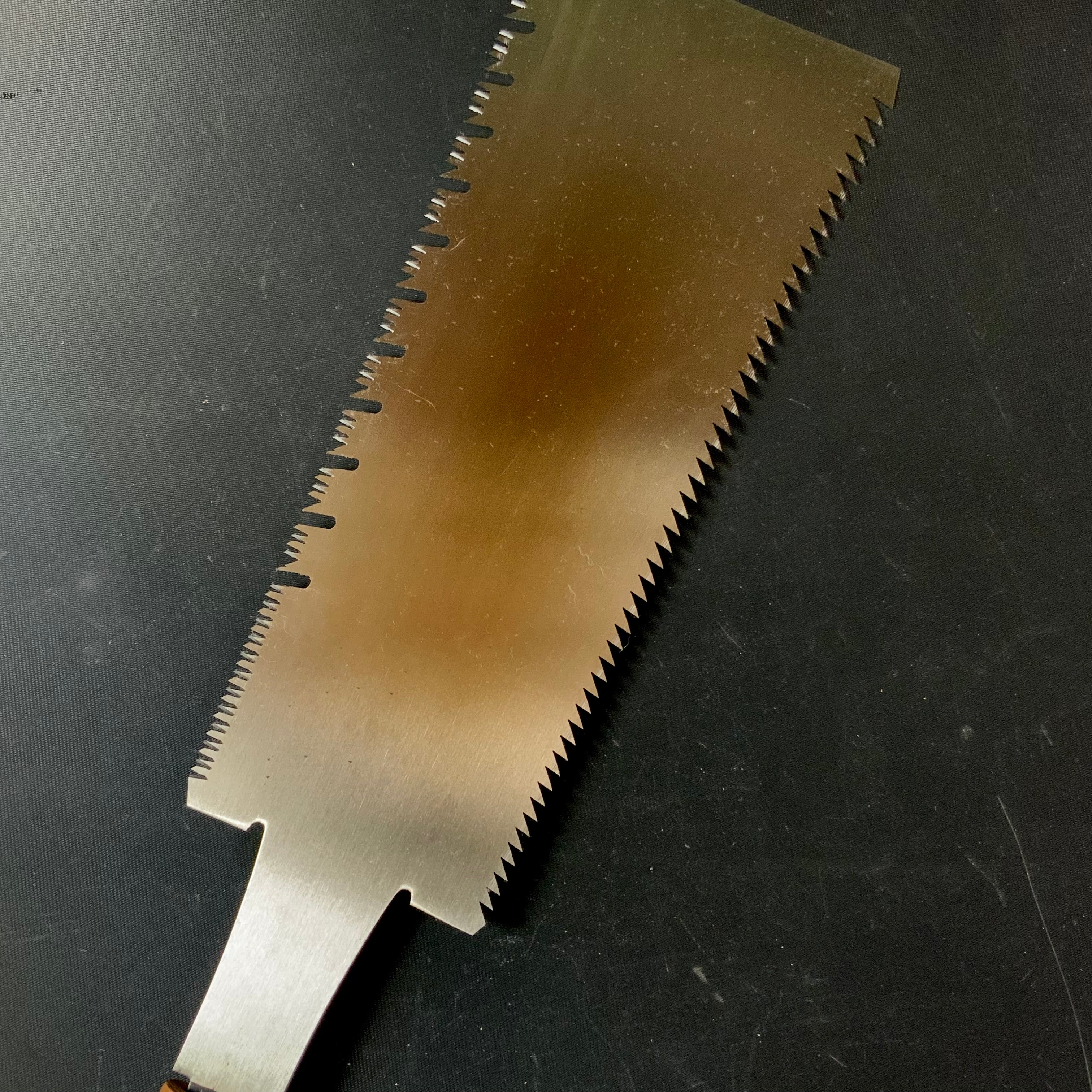 #106 Nagakatsu Double Edge Saw with Eddy Type Handles set by Kurashige 長勝鋸 渦巻き柄 両刃鋸 270mm