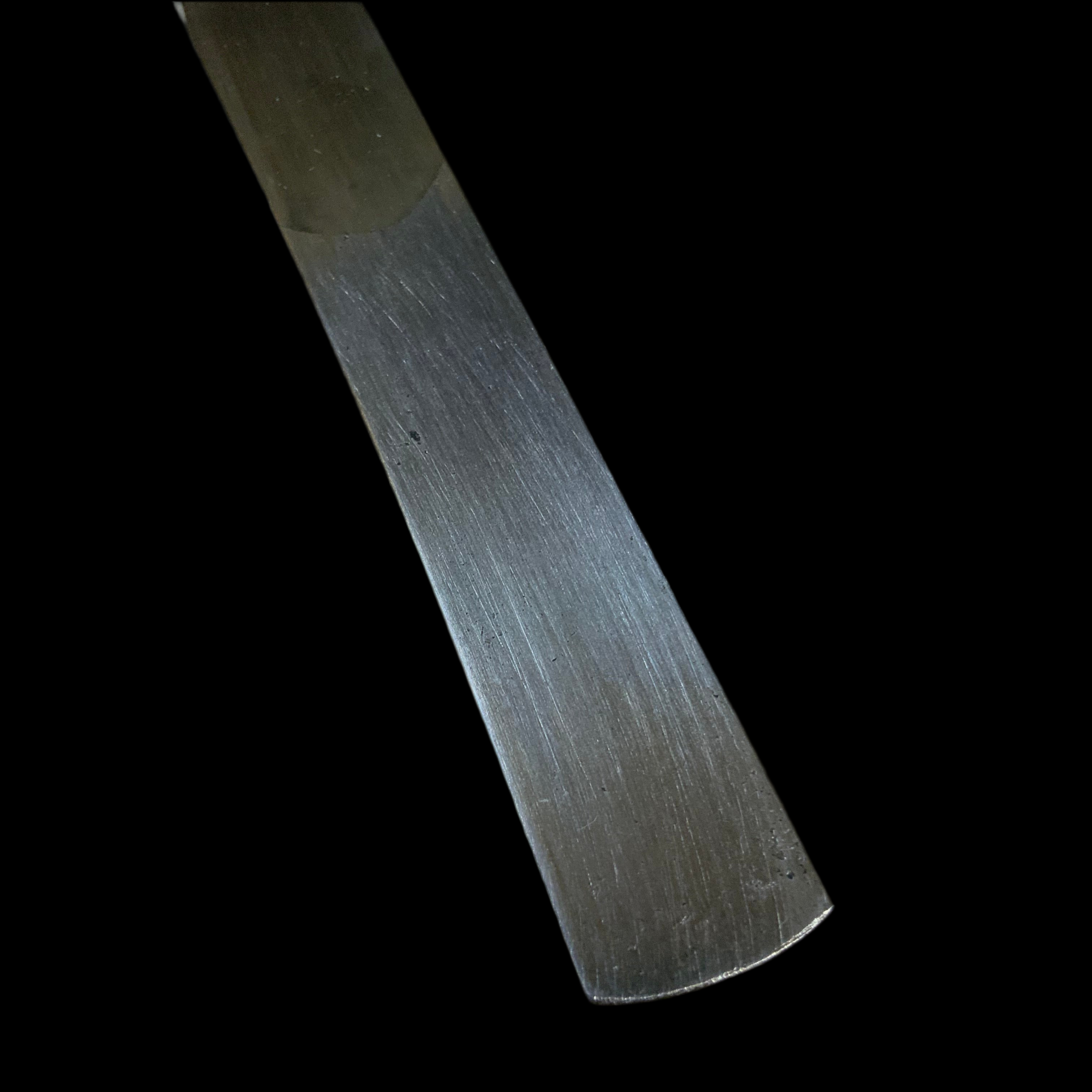 Old stock Fujiwara Yoshiaki Kiridashi Kokatana #2 掘出し物 藤原良明作 加藤清志氏 槌目切出小刀 右 21mm