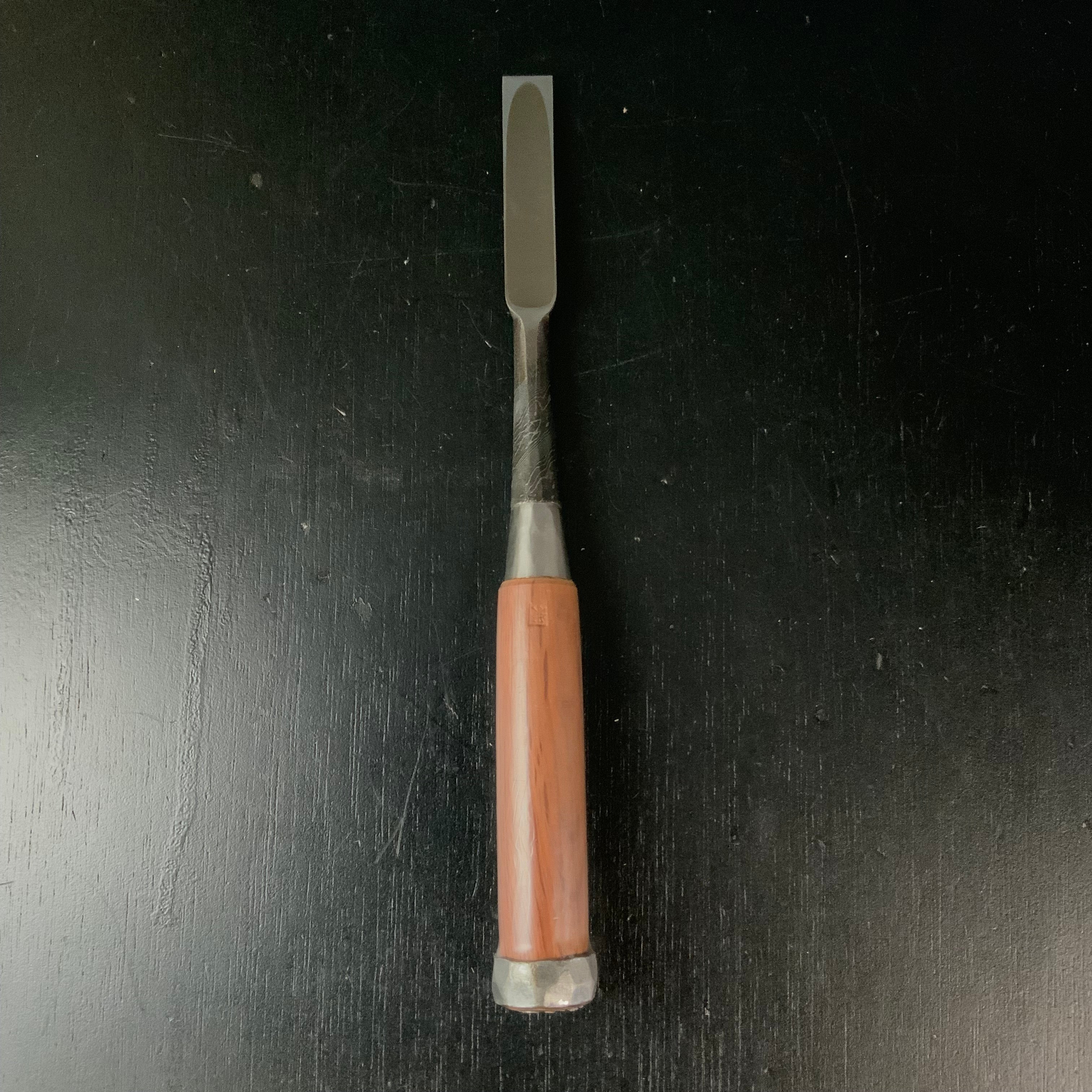 Tasai Mokume Special Medium Timber chisels with Japanese Red oak 田斎作 木目 中叩き鑿 赤樫柄 15mm Chutatakinomi