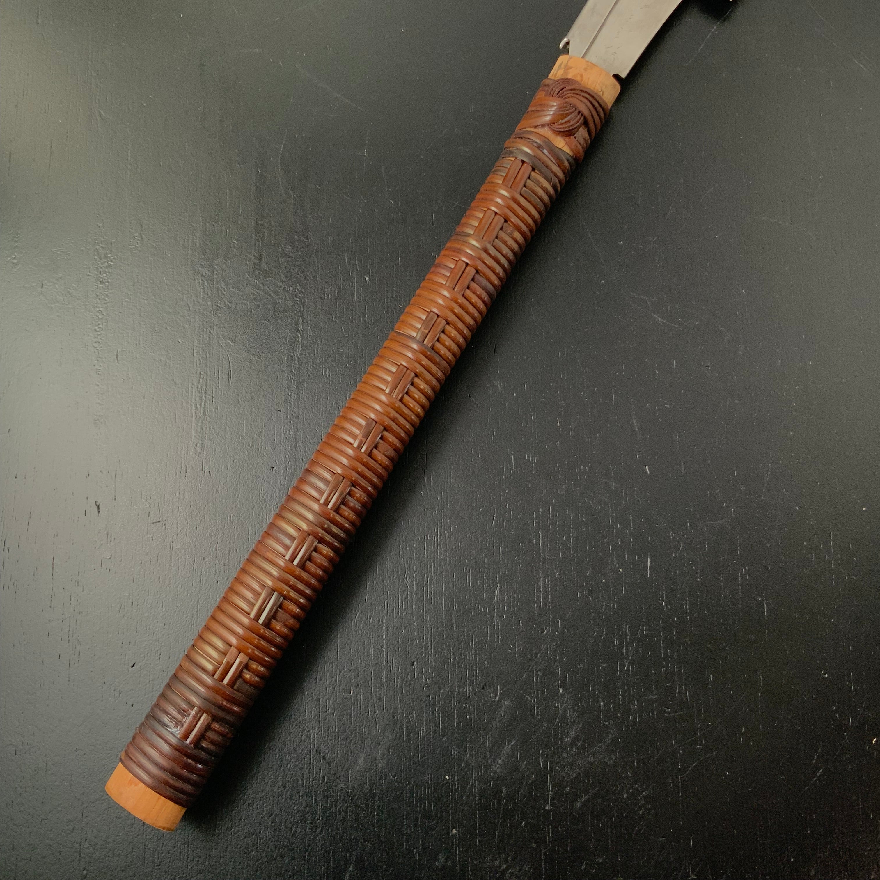 #191 Nagakatsu Dozuki Saw Cross cut with Eddy Type Handles set by Kurashige 渦巻き柄 胴突き鋸 240mm