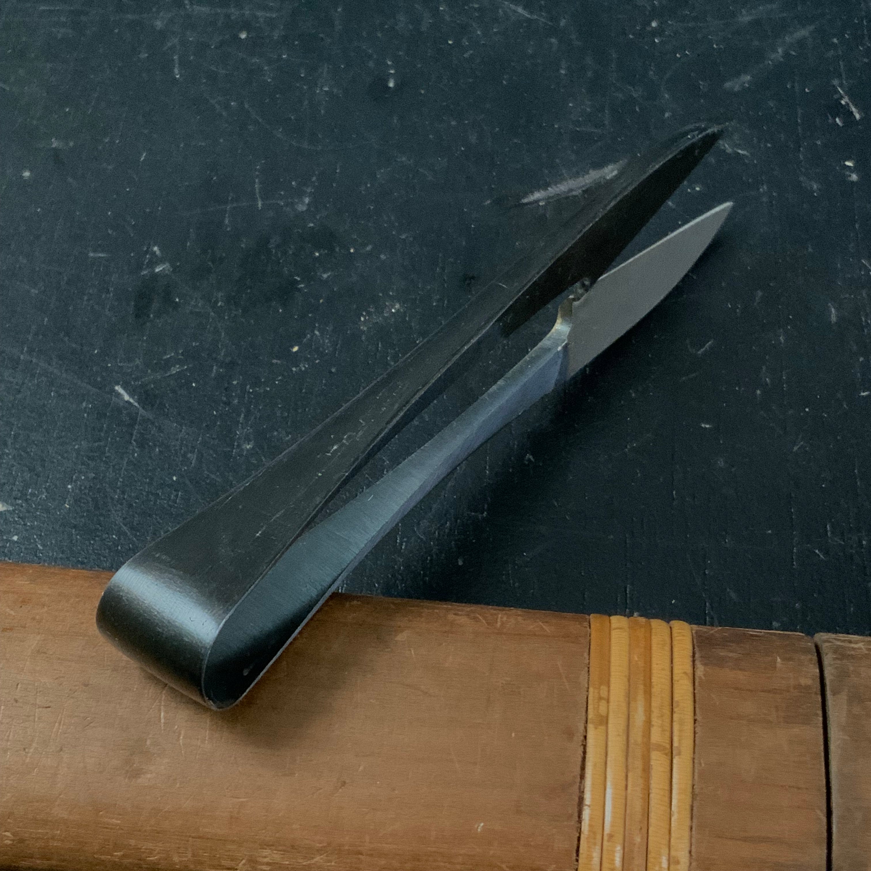 Old stock Tamisaburou Nigiri basami Hand made Traditional Japanese scissors 掘出し物 民三郎 軸広 握り鋏 手作り