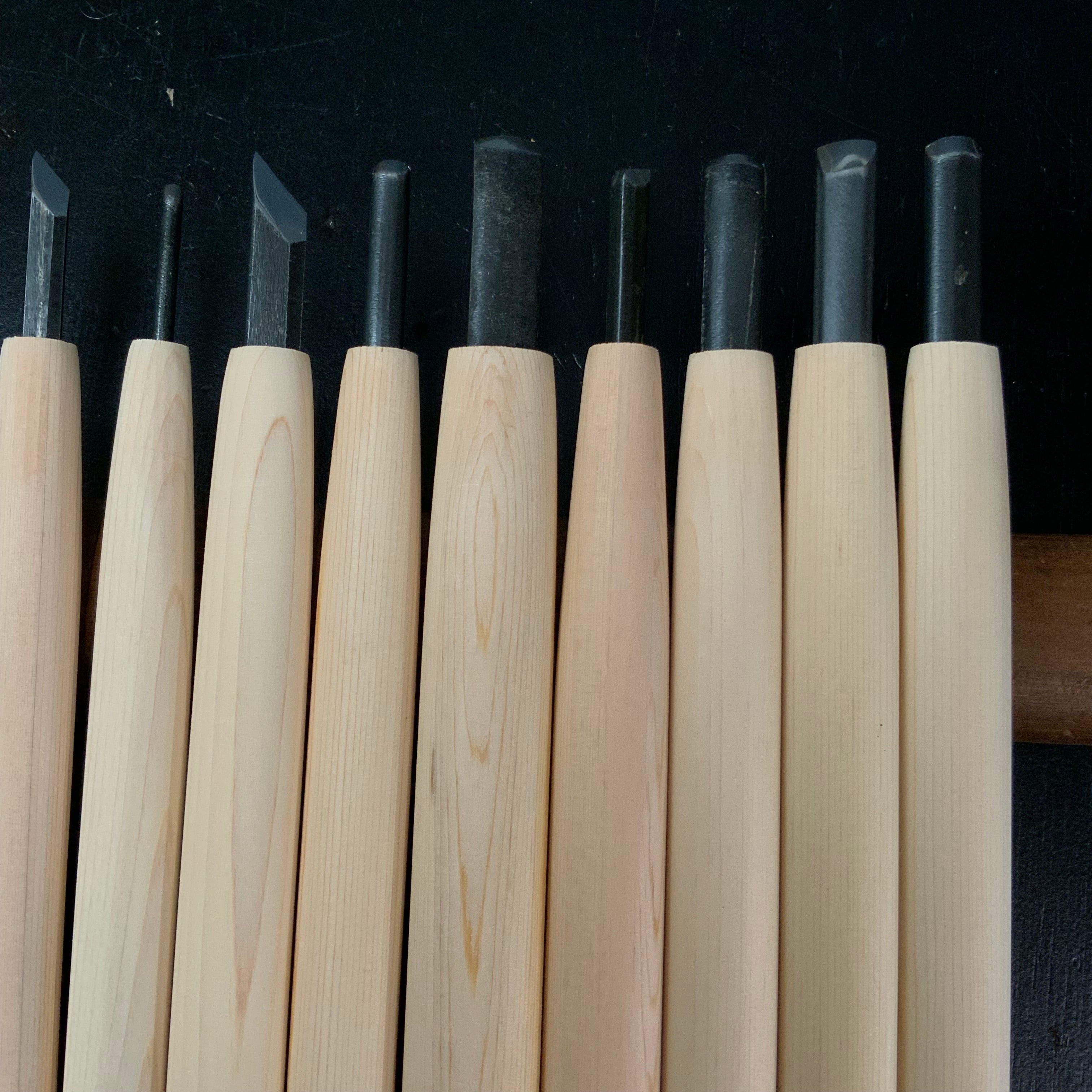 Heijoshin Michi Spoon chisels Carving chisels set 平常心 道 彫刻刀10本組 Chokokuto