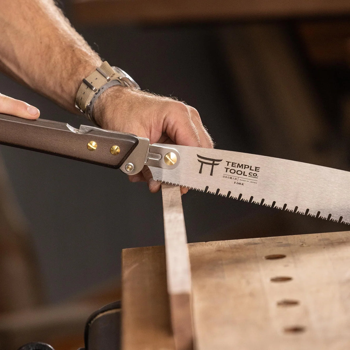 Temple Tool The Folding Kataba Saw 240mm テンプルツール 折込式片刃鋸