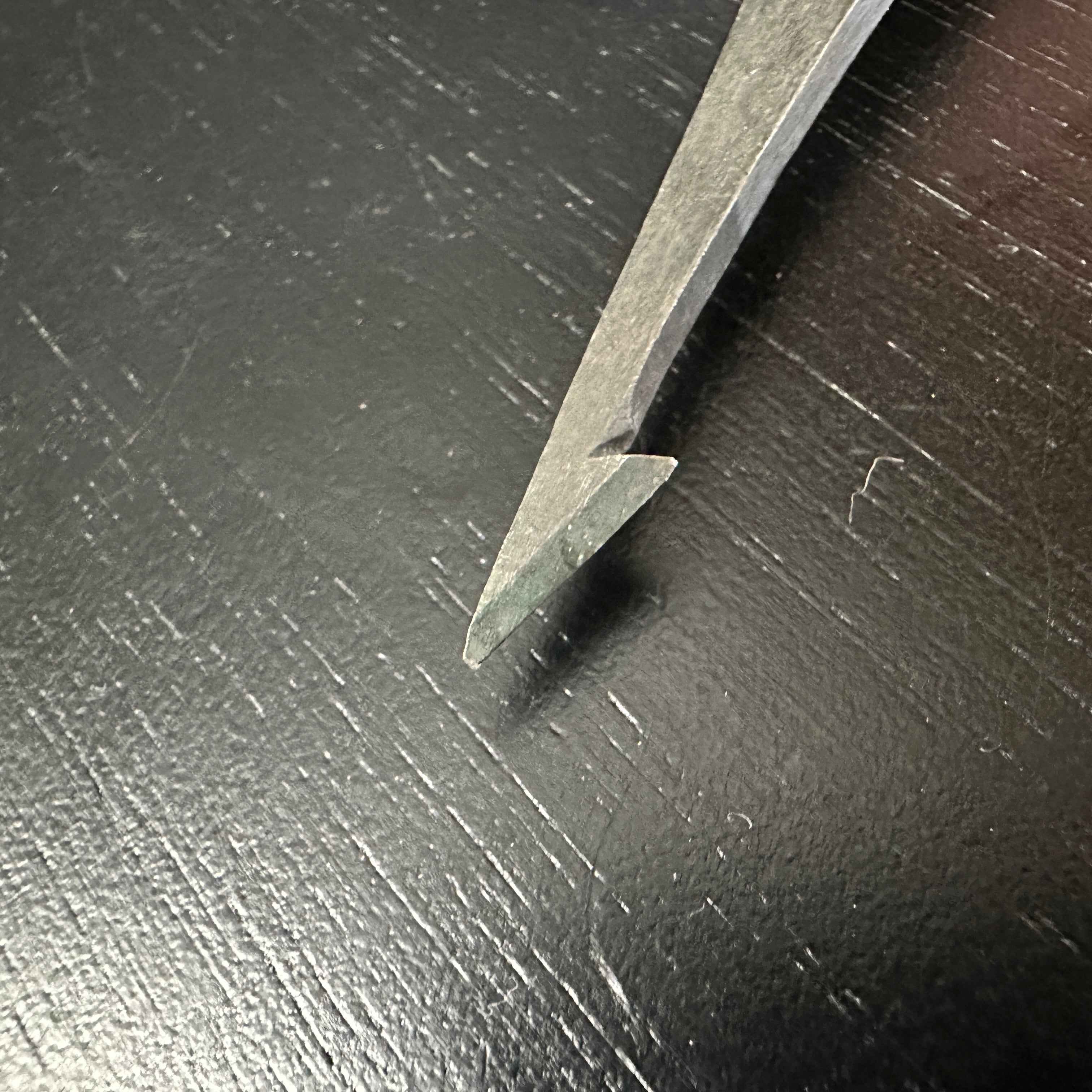 Old Stock kamanomi chisel Japanses Red oak handle / 掘出し物 鎌鑿 赤樫柄