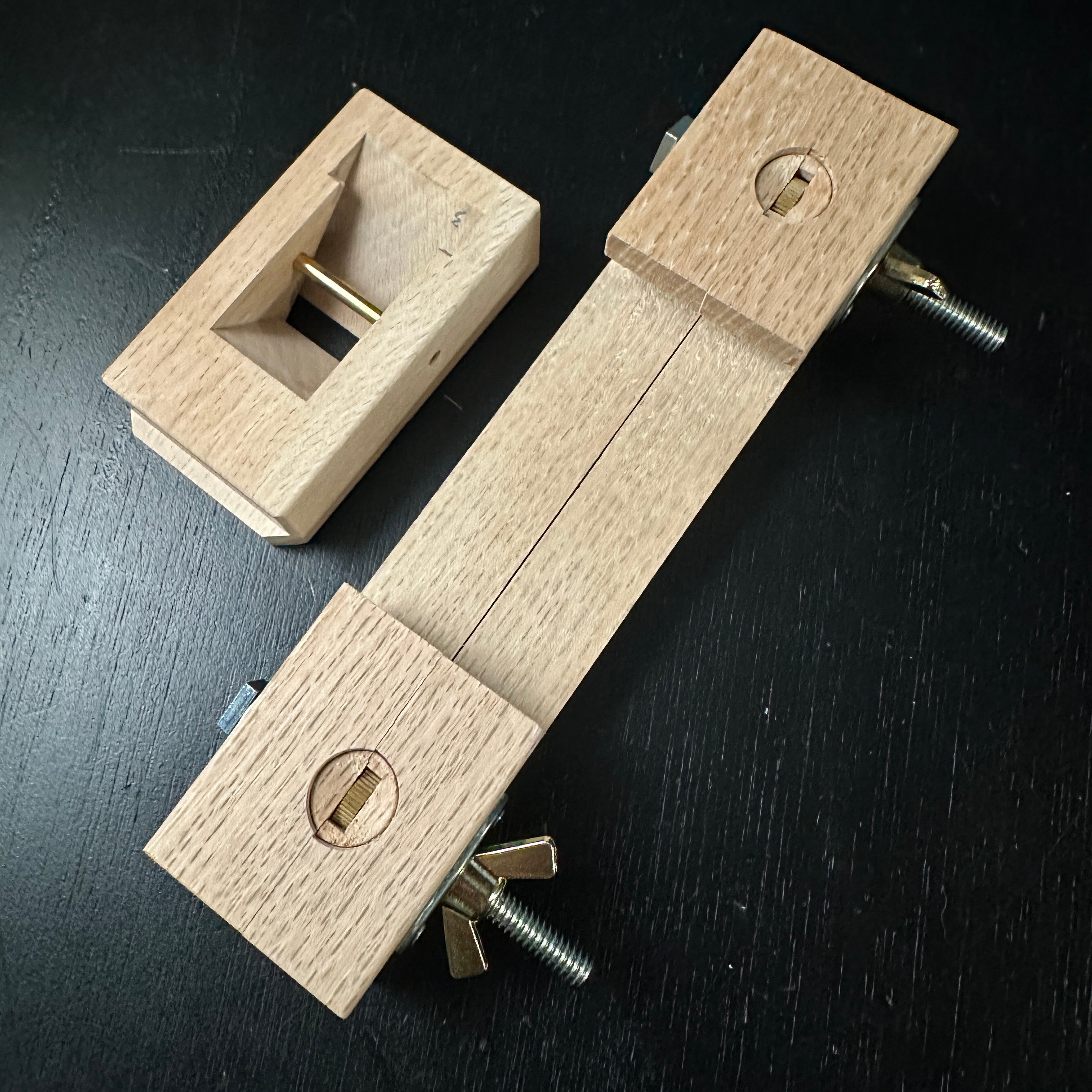 Old stock Kiyotada Wholesaler stamp Chamfer Plane 45° with Blue steel 清忠(問屋銘・水平屋) 自由角面取鉋 青紙付 30mm