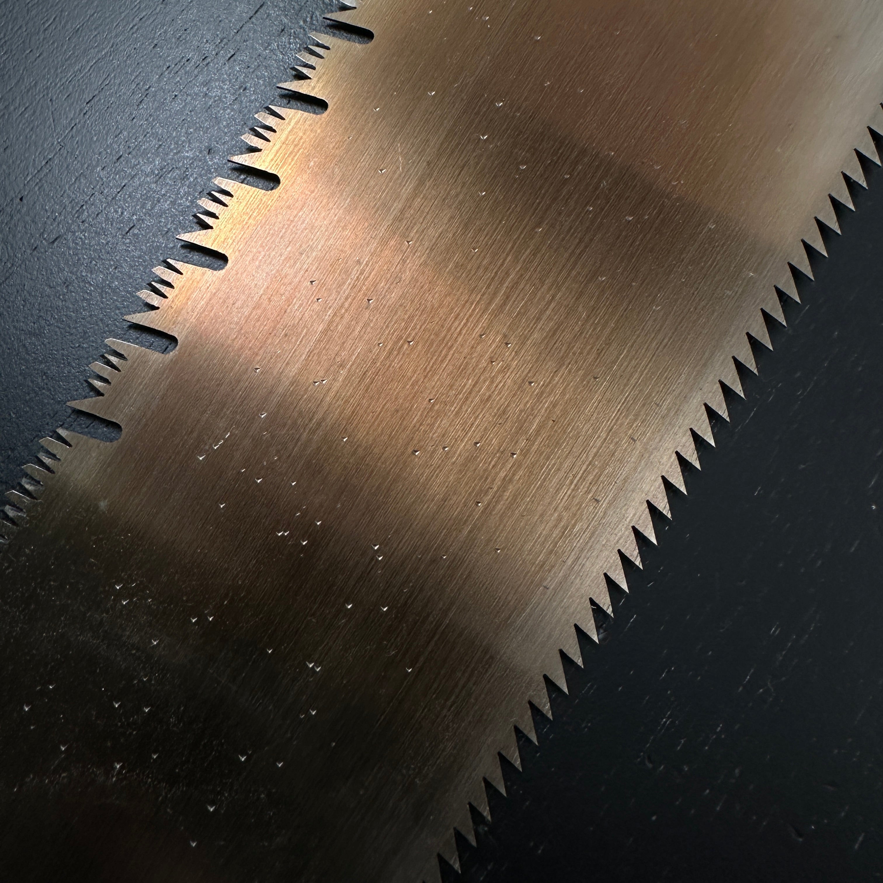 #187 Nagakatsu Double Edge Saw Eddy Type Handles set by Kurashige For Hard Wood 長勝鋸 渦巻き柄 両刃鋸 260mm