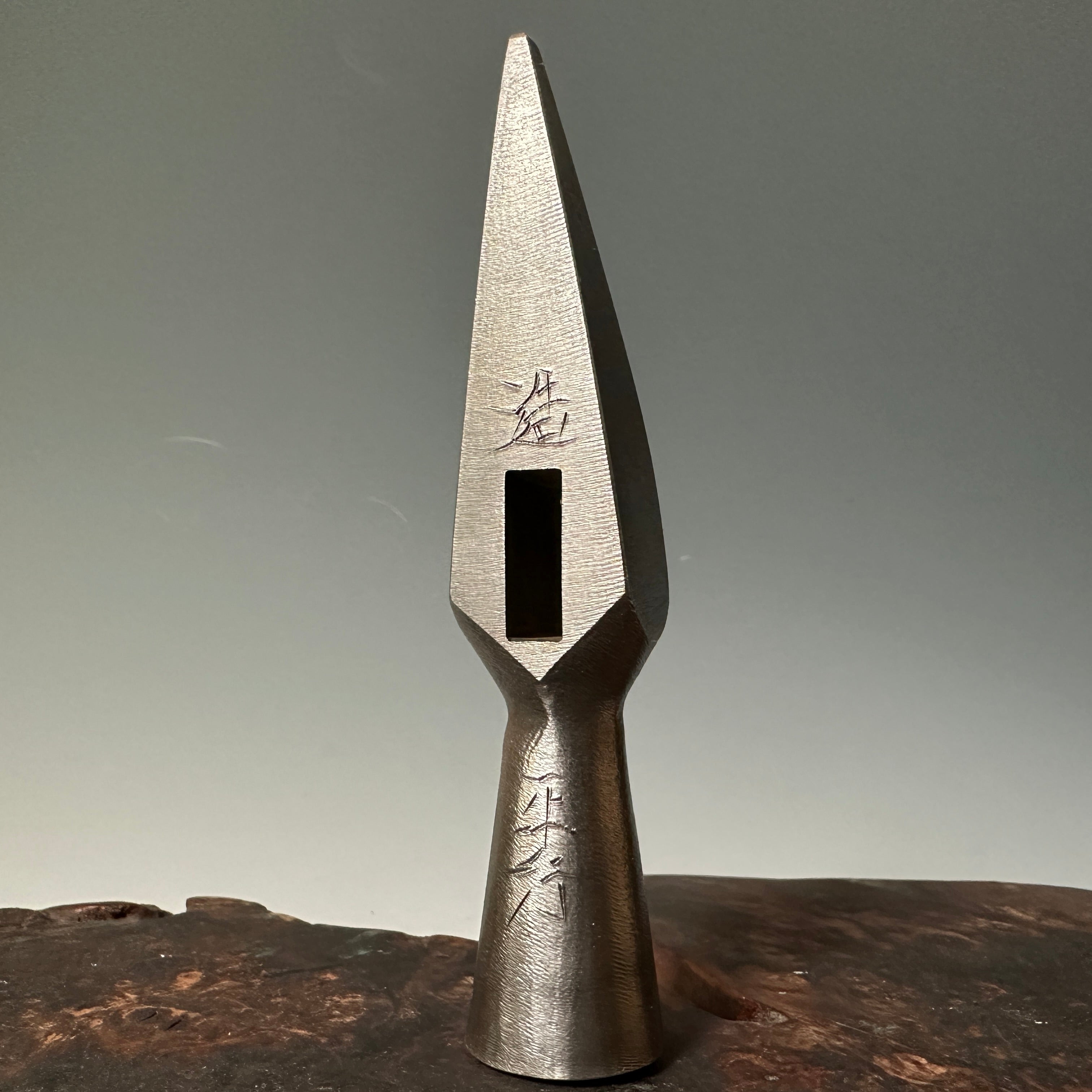 Doshinsai Masatsura Funate Silver Hand made Pasting steel Hammers 道心斎正行 馬場正行氏作 鋼付 舟手玄能 ヤスリ仕上