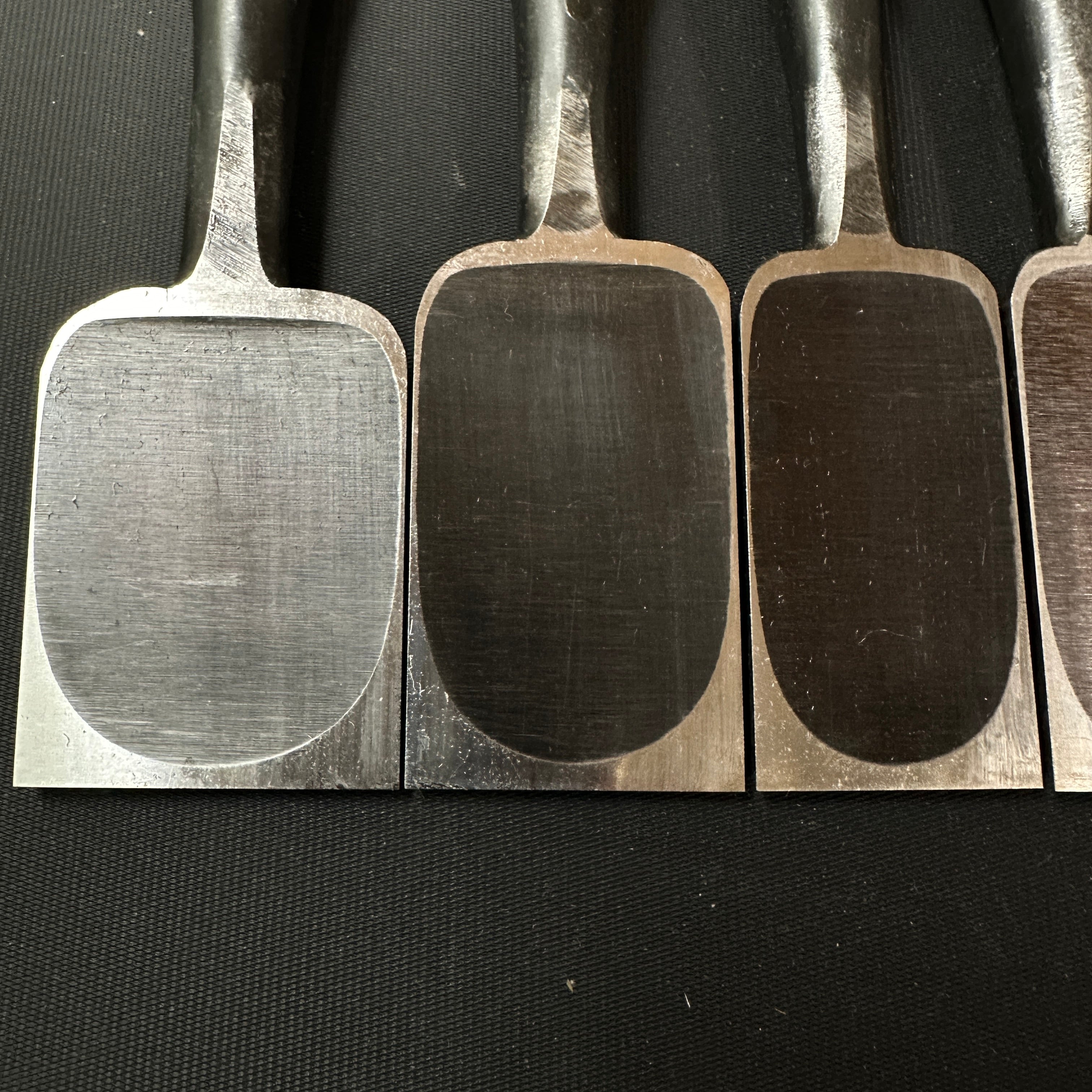 Nijihiro Bench chisels set by Chuutarou Imai white oak handle (Fujihiro) 今井忠太郎作 二治弘 追入組鑿 白樫柄