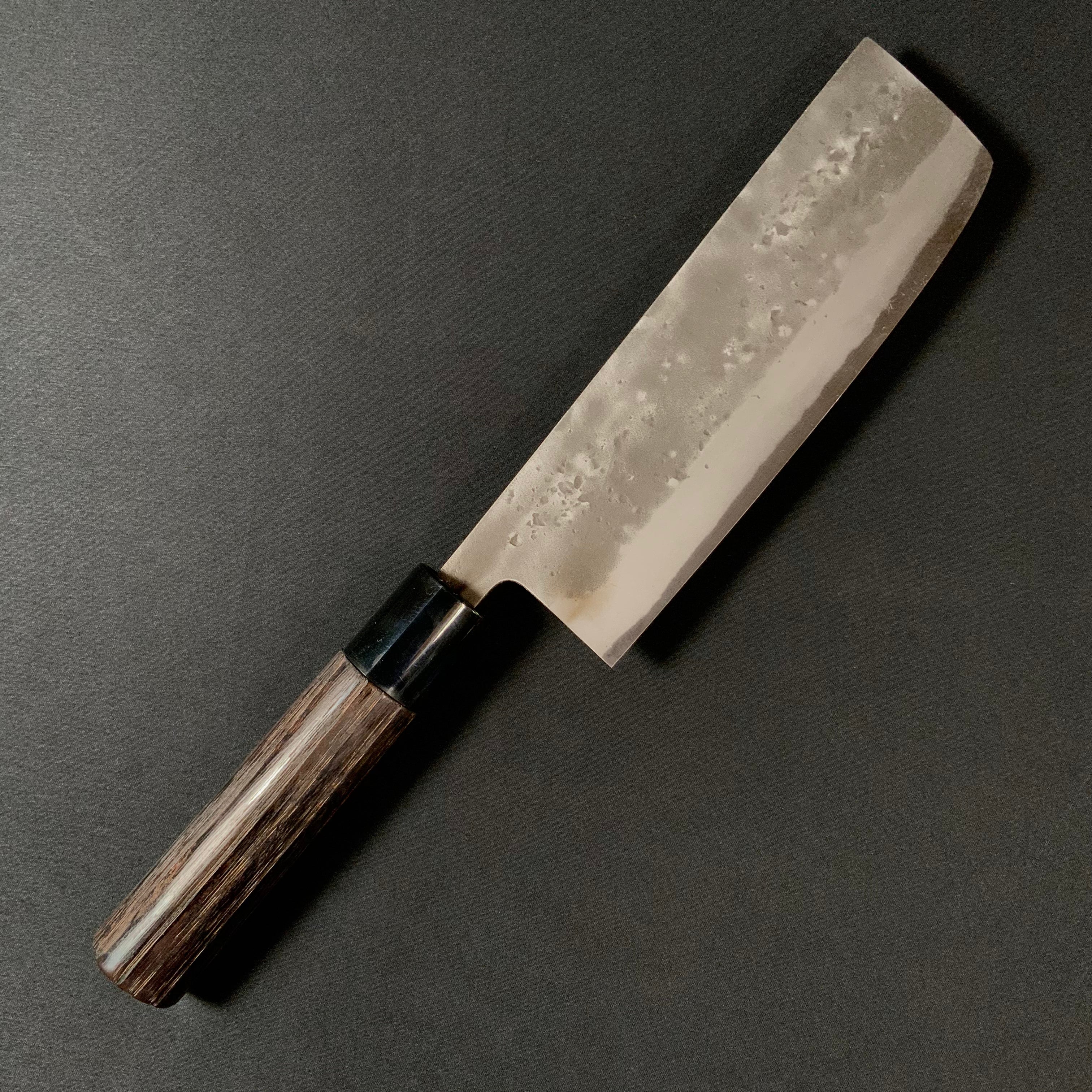 梨地 菜切包丁 青紙付 165mm   Nakiri Bocho with blue steel