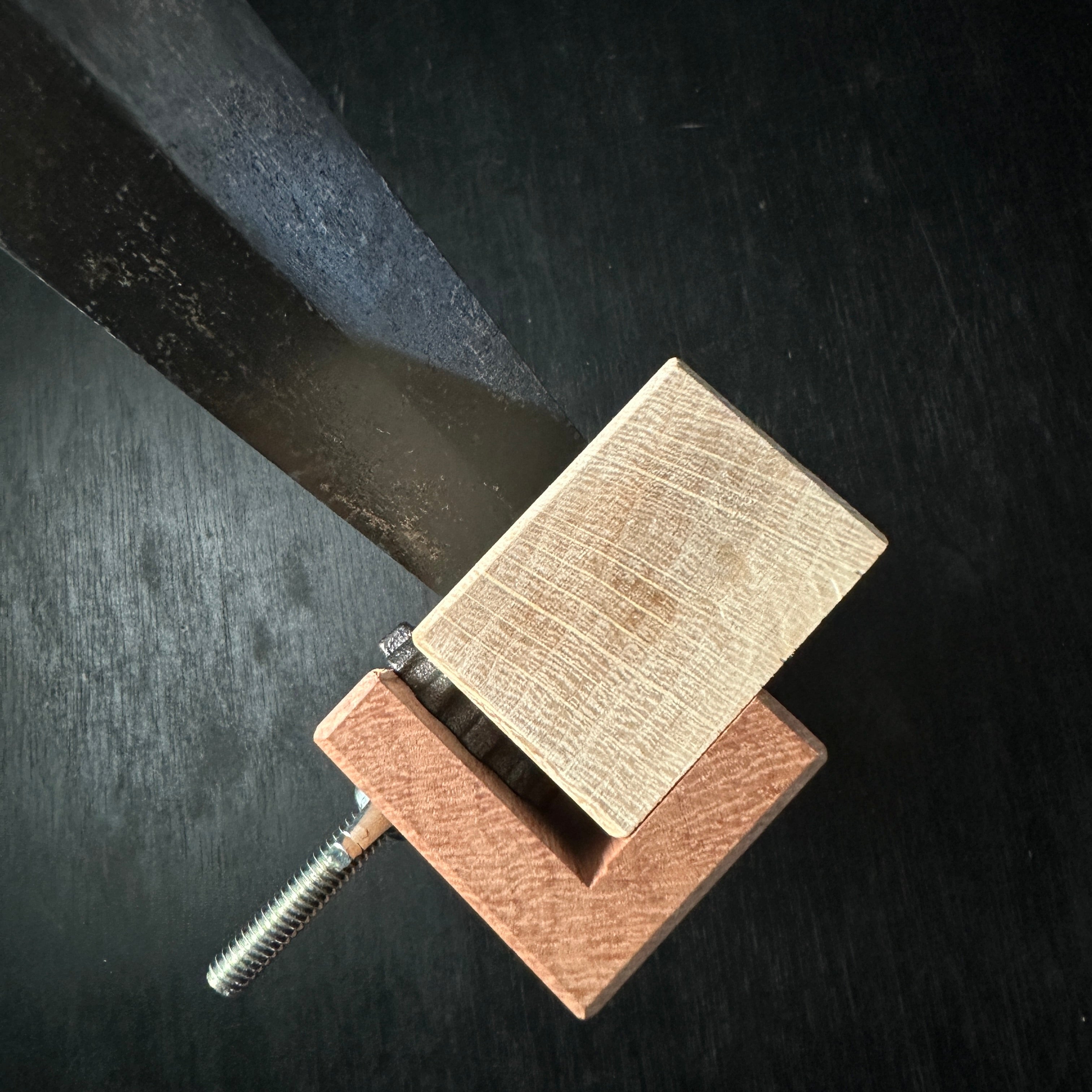 Ha Kanna Kumiko Kanna with white steel by Muneaki 葉鉋 組子用 150° 猪本台 宗秋刃