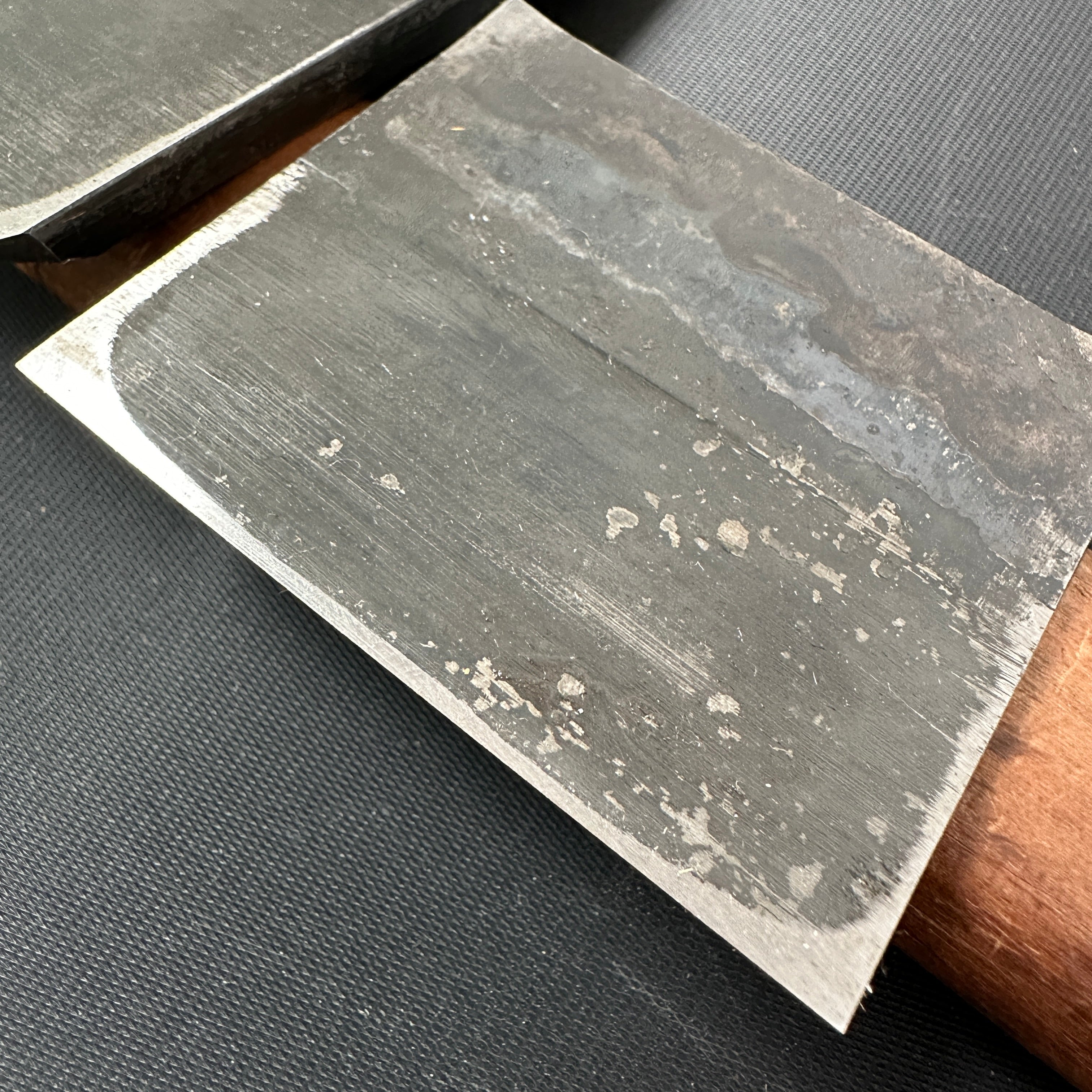 Kinzen Smoothing PlaneBlade(Kanna) by Seisuke Mizuno 水野清介作 特注 金扇 仕上げ鉋刃 70mm