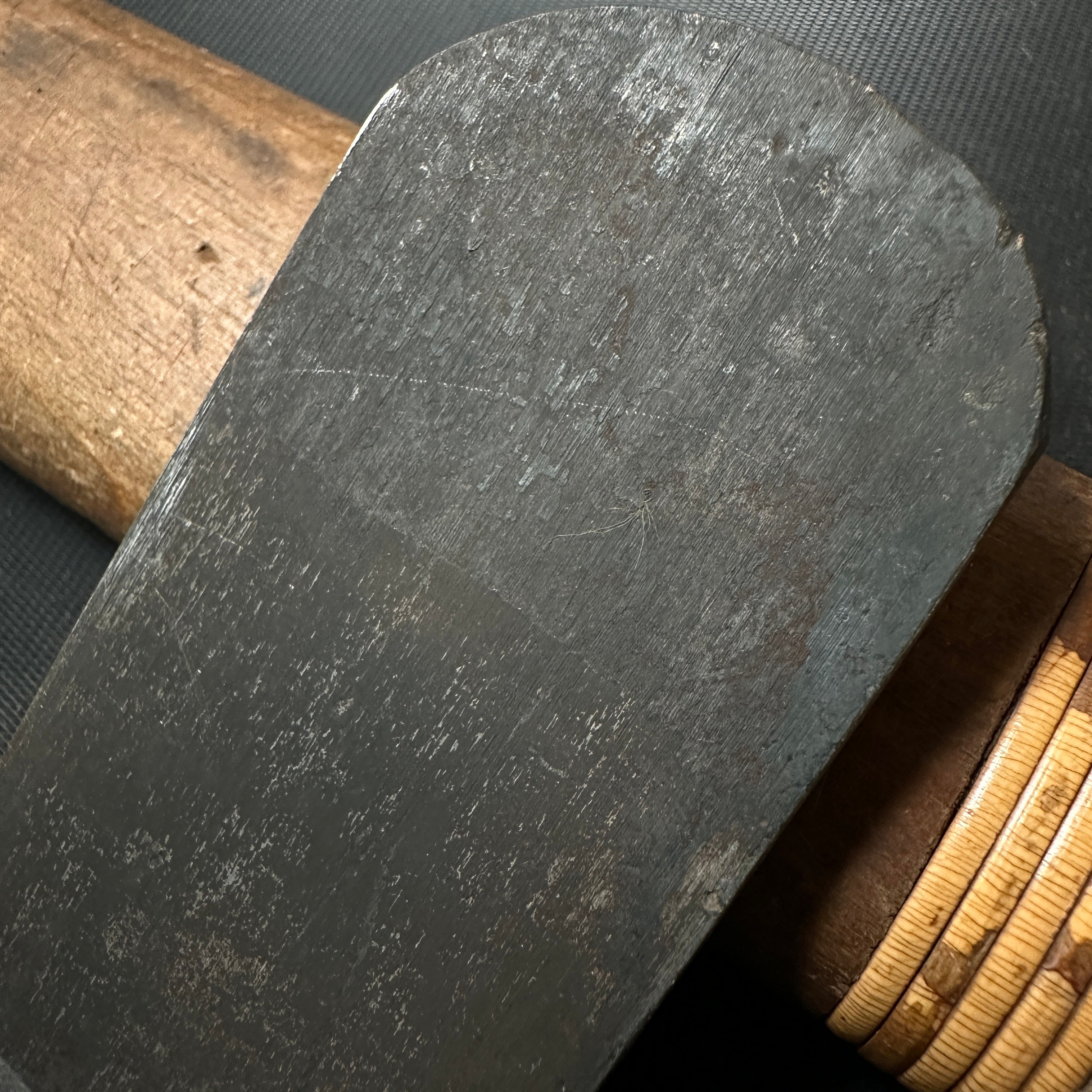 Old stock Teruhide Smoothing Plane Blades (Kanna) by Ishido Master 蔵出し 石堂秀雄作 輝秀 矢羽根 仕上げ鉋 刃のみ 36mm