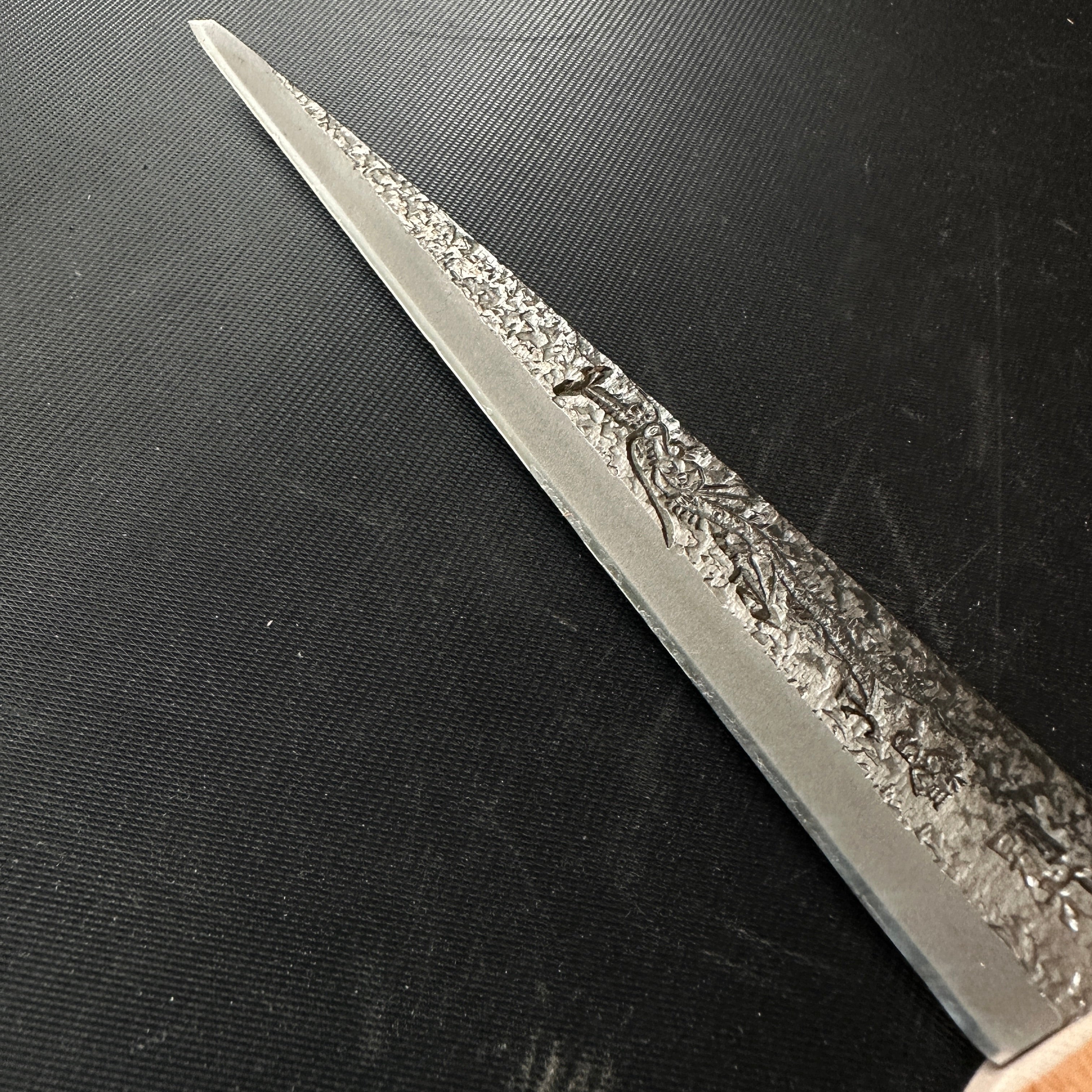 Mikisho Kuri Kokatana (Carving knife) Left hand with Sakura wood scabbard and handle 三木章 繰り小刀 桜鞘 左 135mm