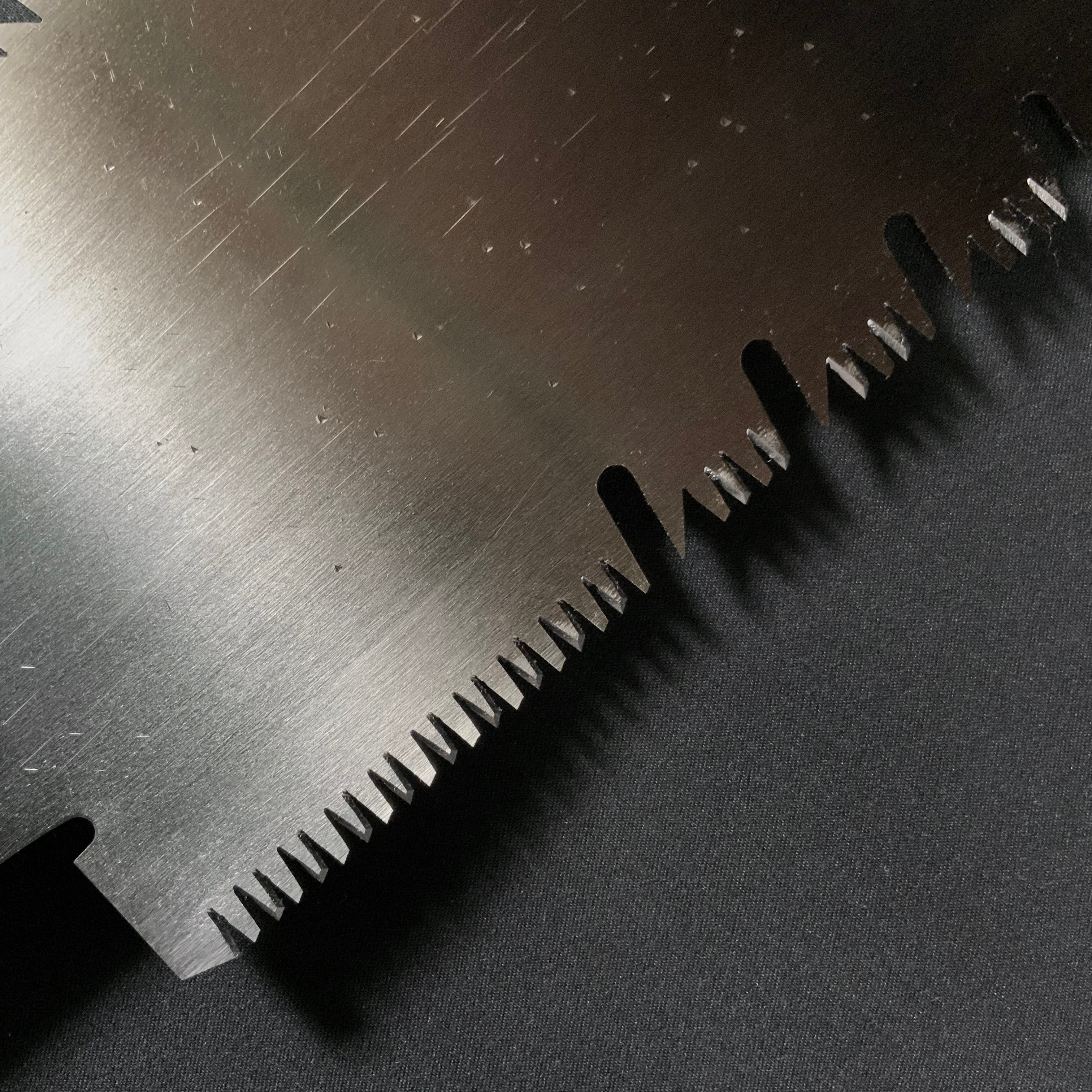 #210 Nagakatsu Double Edge Saw Eddy Type Handles set by Kurashige For Soft Wood 長勝鋸 渦巻き柄 両刃鋸 300mm