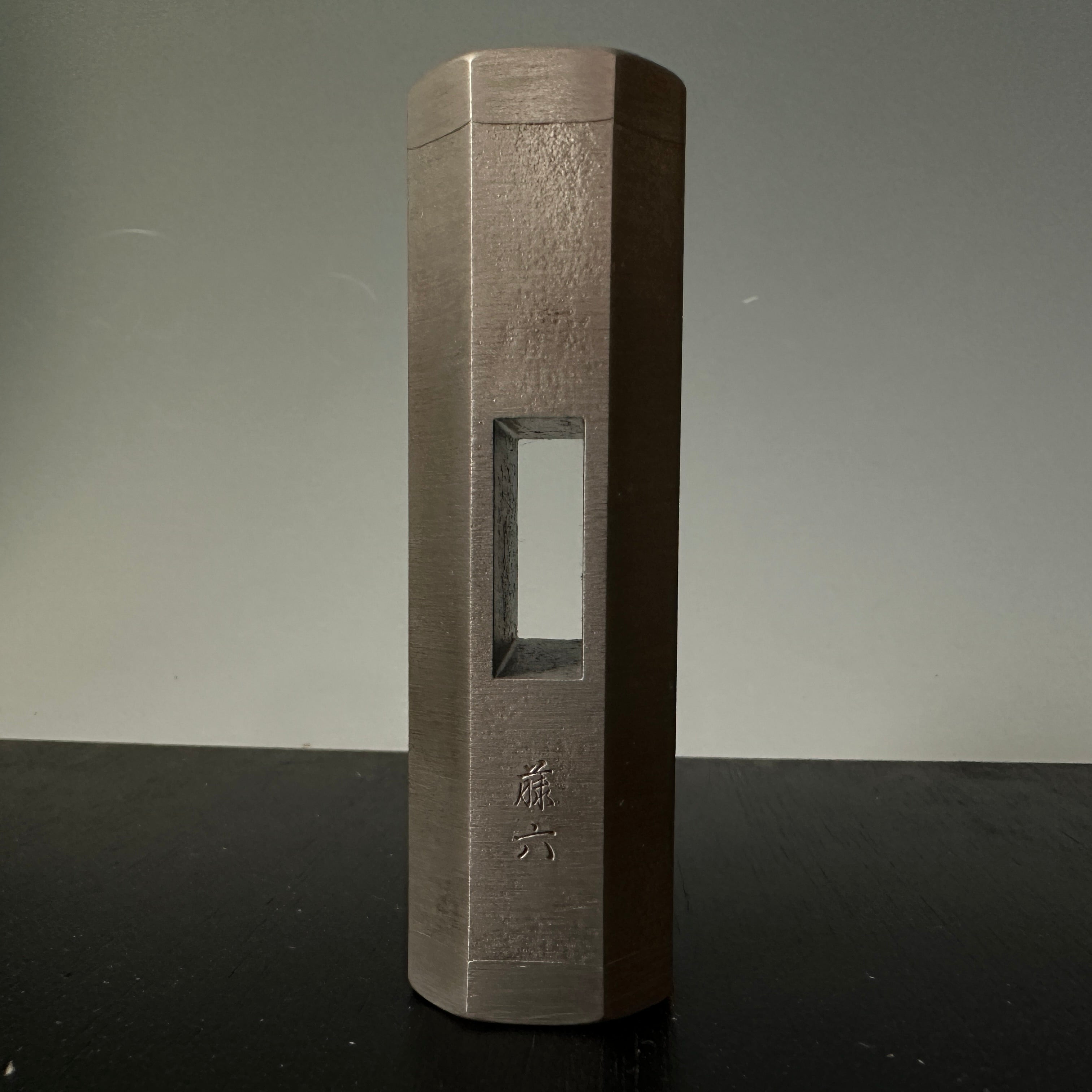 Touroku Silver finish Octagon Hammers(Gennon) by Hiroki‘s Apprentice 藤六 八角玄翁 燻仕上