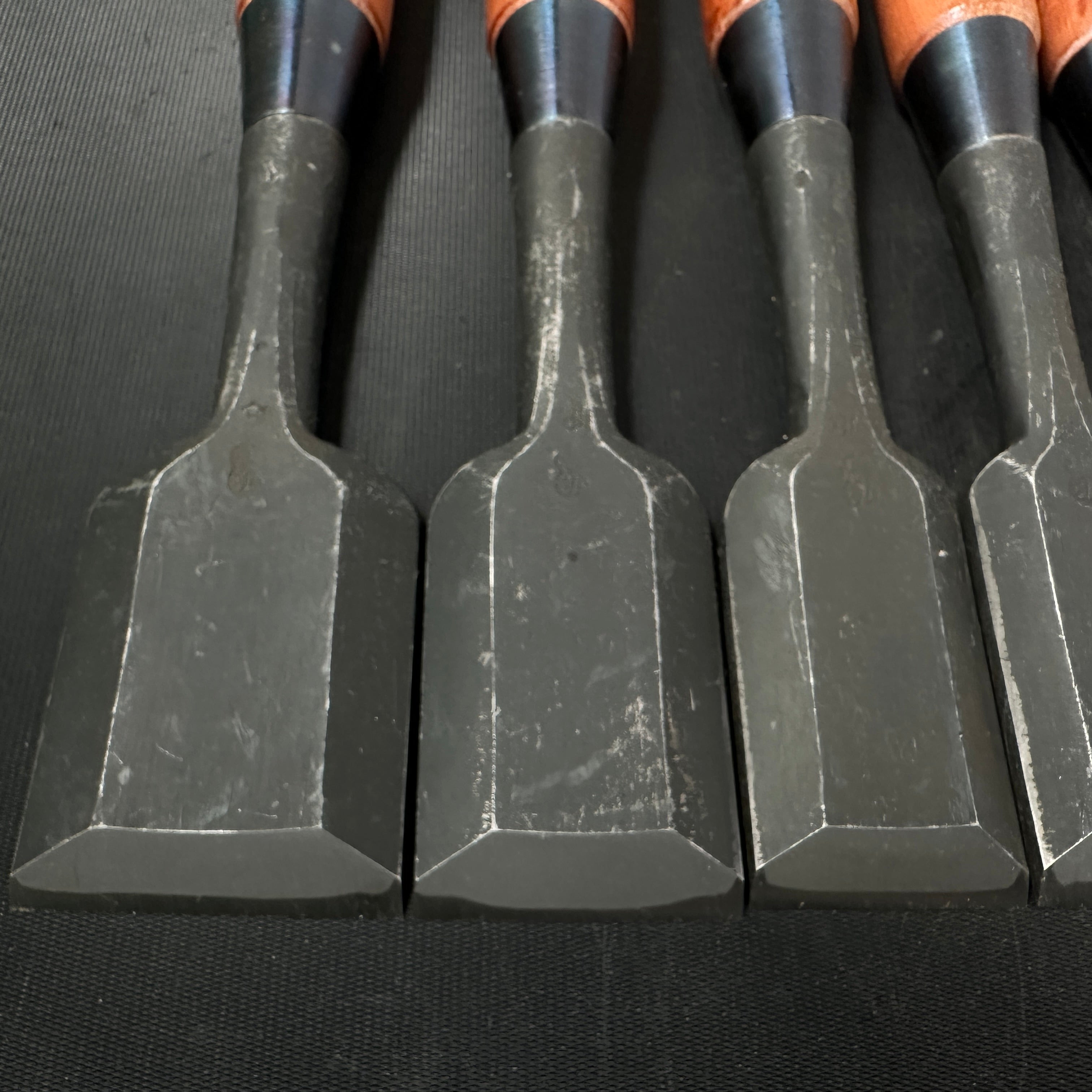 Old stock Osahiro (Nagahiro) Bench chisels set 掘出し物 長弘 追入組鑿 10本組 Oirenomi