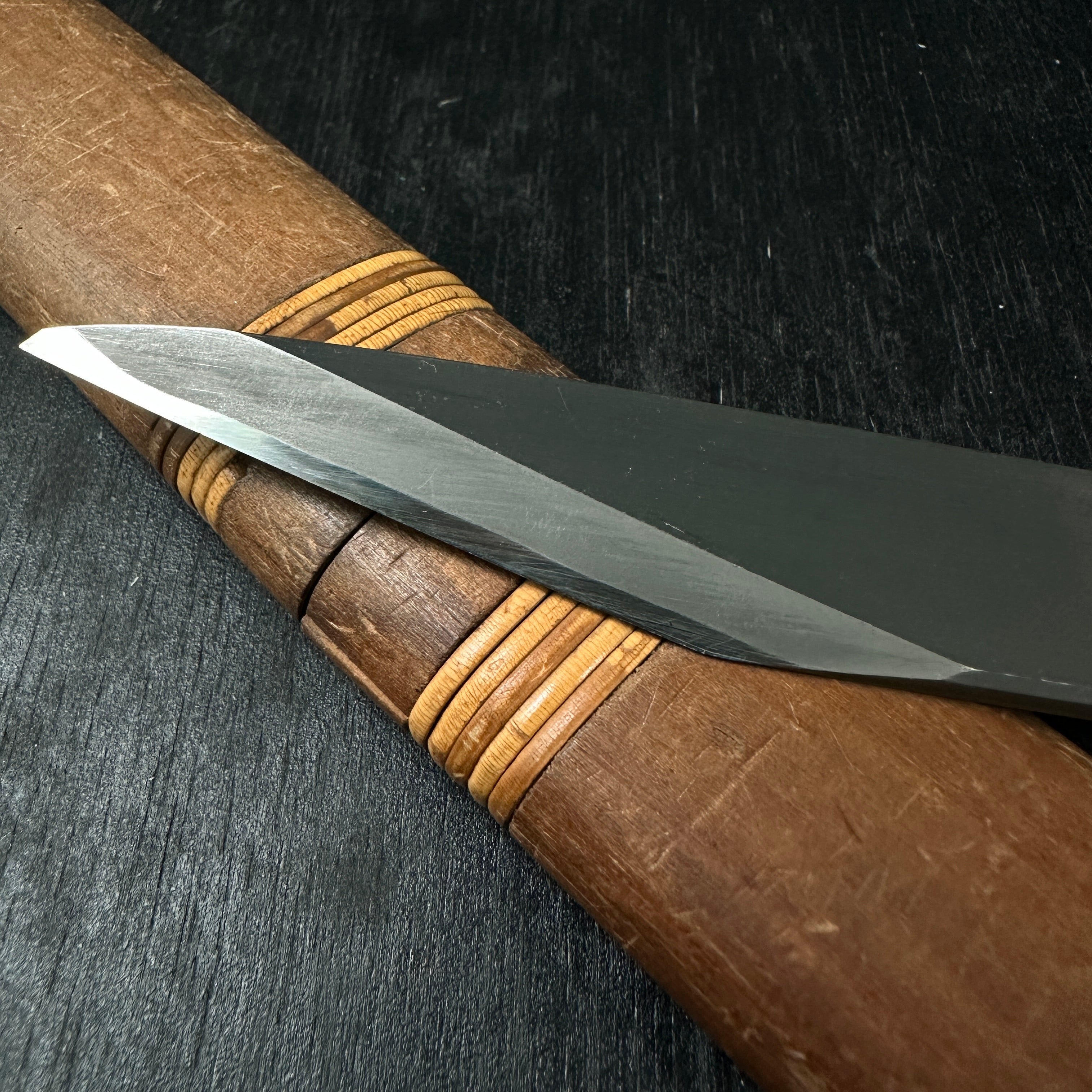 Sakamitsu Kiridashi Kokatana with SKsteel for Left 坂光作 切出小刀 左 21mm