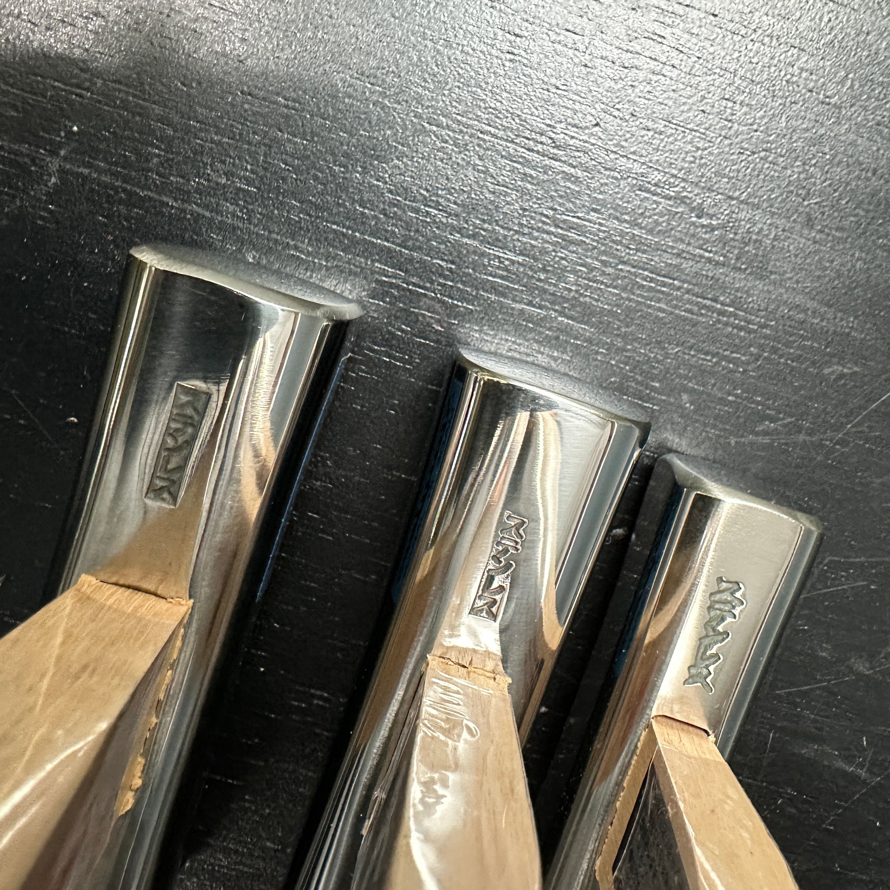 Old stock Ohsho stainless steel Square Hammers(Genno) by Susa 掘出し物 王将 ステンレス四角玄翁